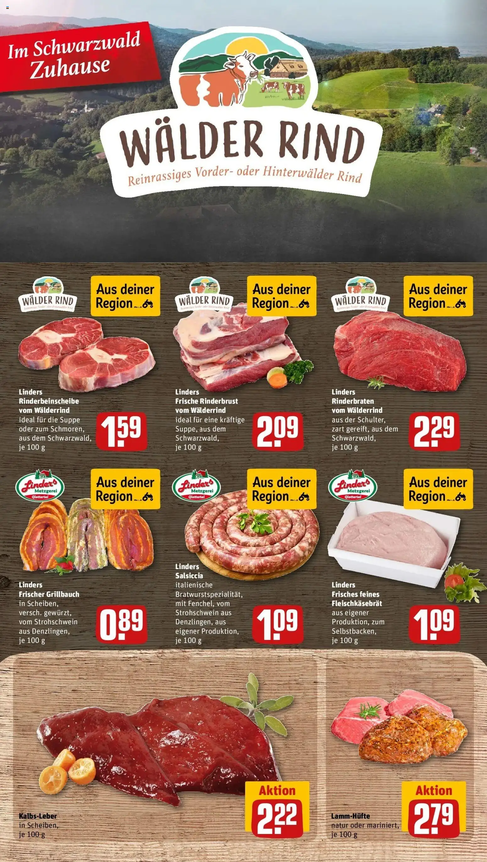 Rewe Prospekt Rheinhausen	 – gültig ab 15.03.2026 | Seite: 10 | Produkte: Rinderbraten, Kalbsleber