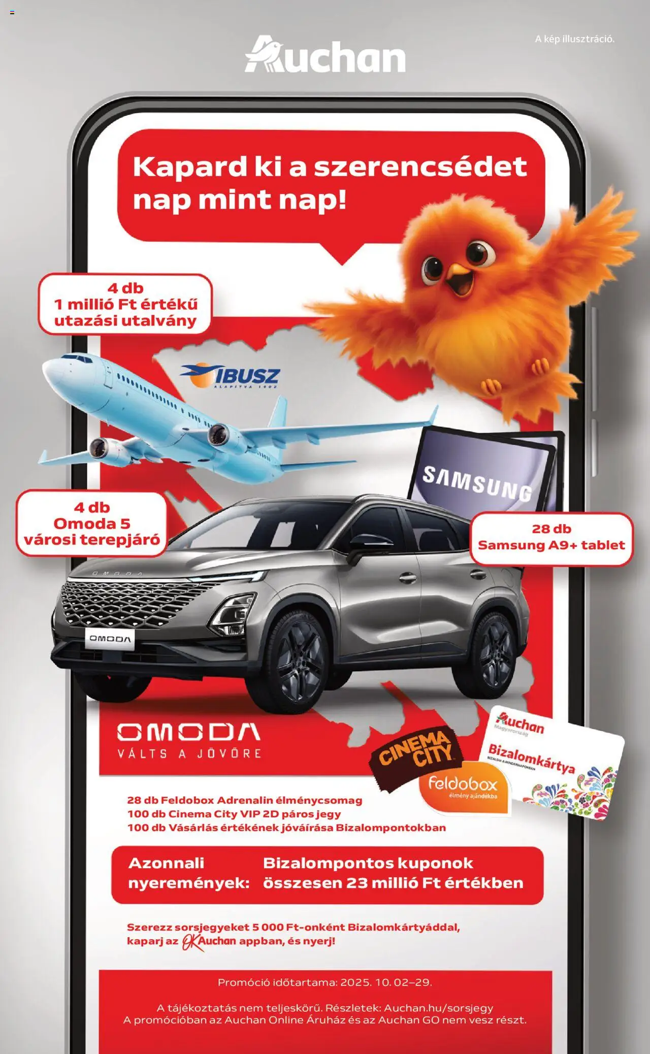 Auchan akciós ujság - amely érvényes a következő dátumtól: 09.10.2025 | Oldal: 4 | Termékek: Tablet, Samsung