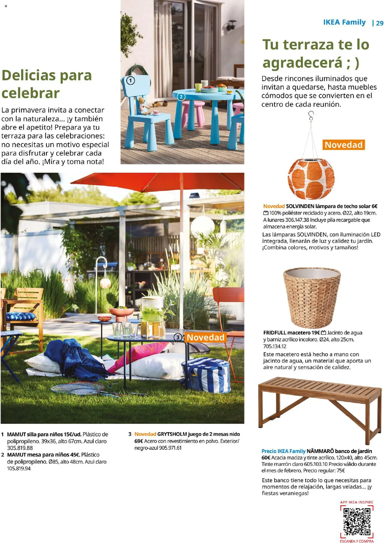 Catálogo IKEA Family Mallorca │ válido desde el 01.01.2026 | Página: 29 | Productos: Tinte, Macetero, Mesa, Silla