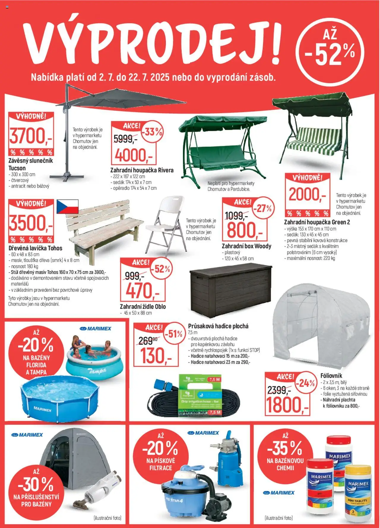 Globus leták od 02.07.2025 | Strana: 18 | Produkty: Zahradní houpačka, Houpačka, Slunečník, Plachta
