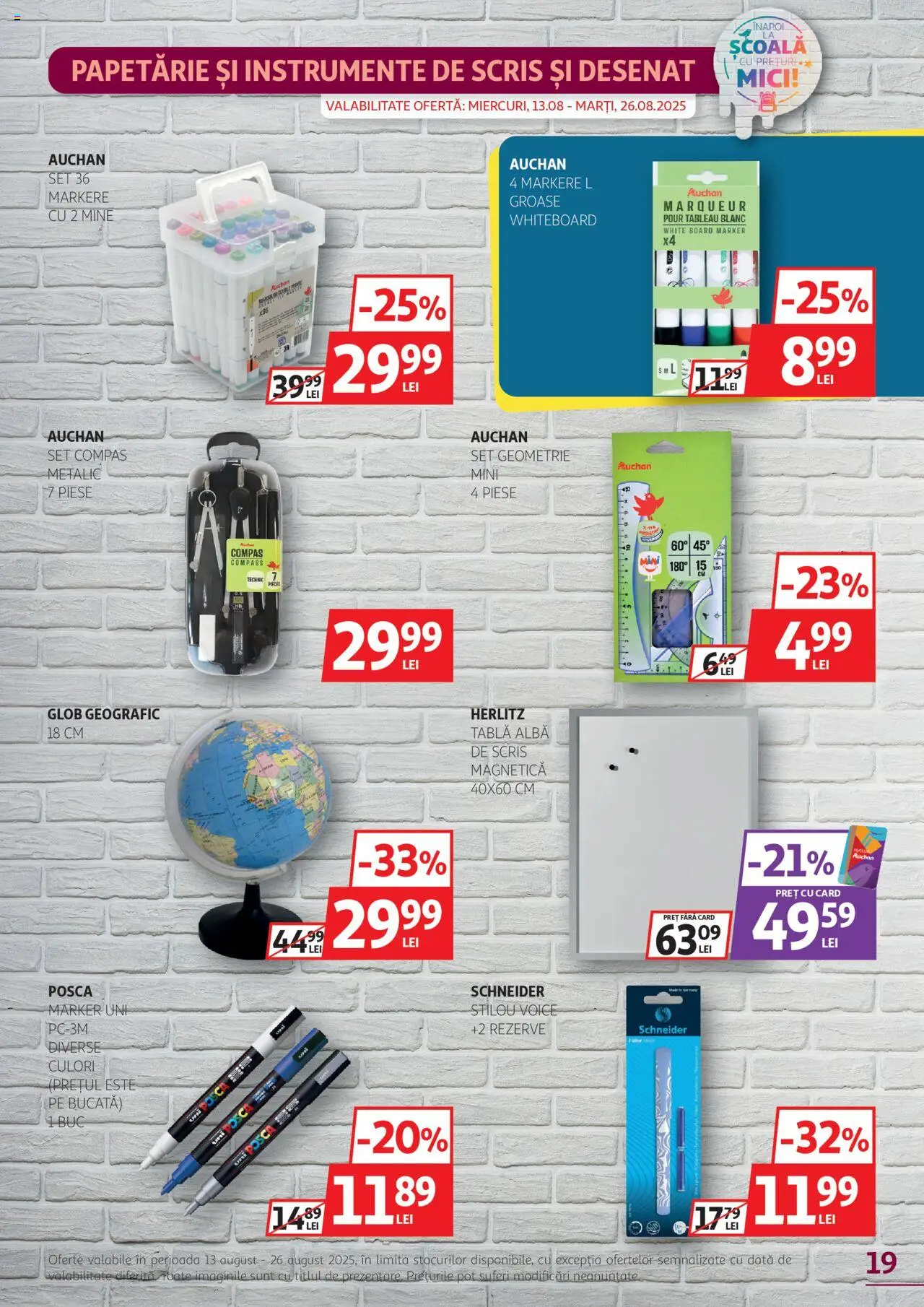 Catalog Auchan – valabil de la 13.08.2025 | Pagină: 19 | Produse: Tablă, Mici