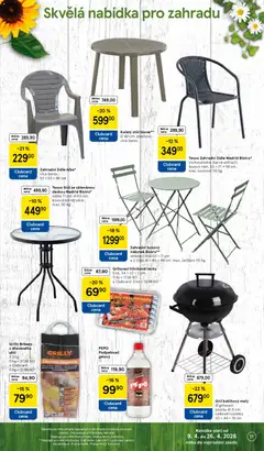 Náhled letáku Tesco Zahradní židle Madrid Bistro*, stohovatelná, barva antracit, kovový rám, 53 x 77 x 58 cm, max. nosnost 110 kg od 15.04.2026 | Strana: 11