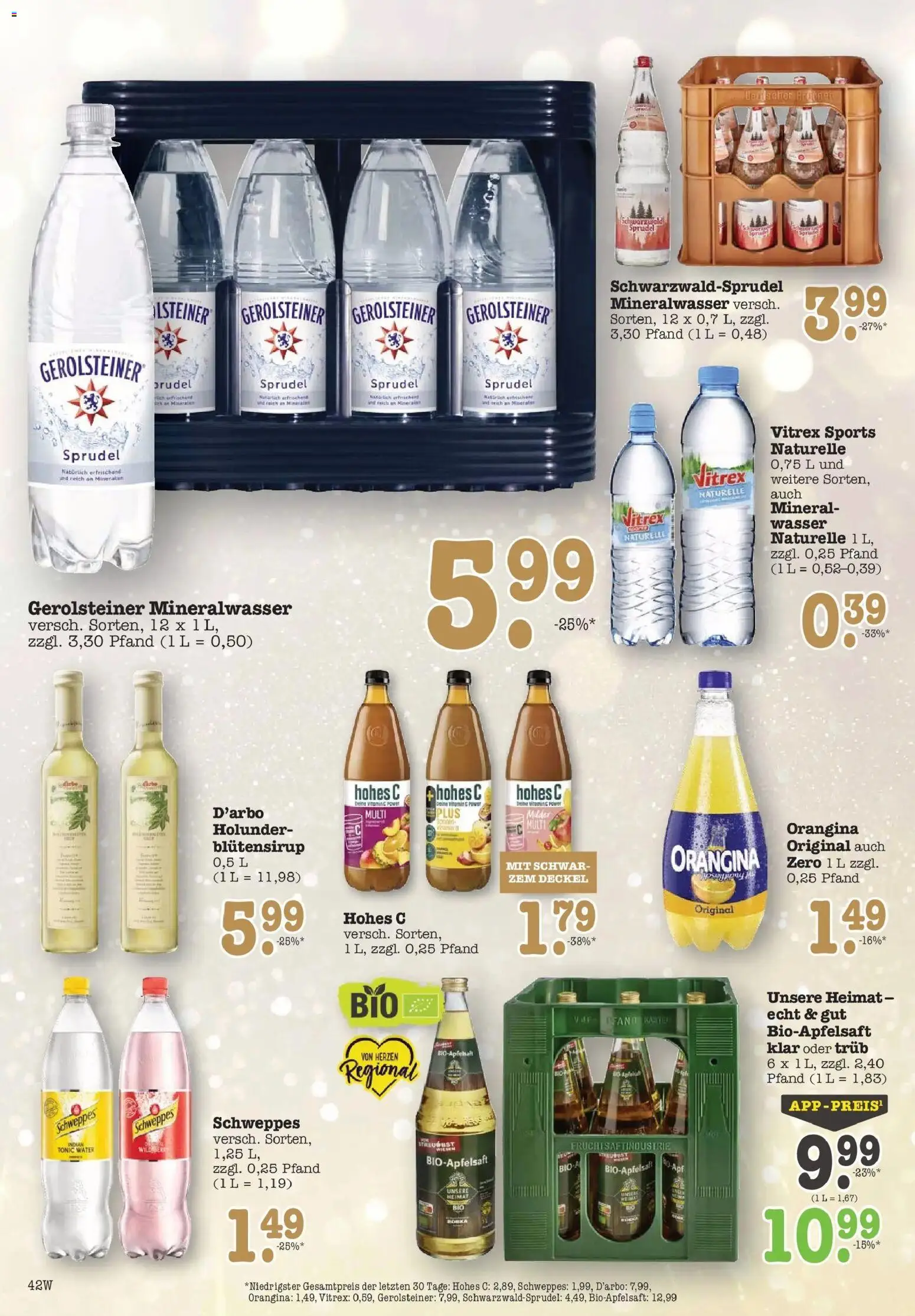 Edeka prospekt Wörth Am Rhein	 – gültig ab 14.12.2025 | Seite: 42 | Produkte: Mineralwasser, Apple, Wasser, Hohes c