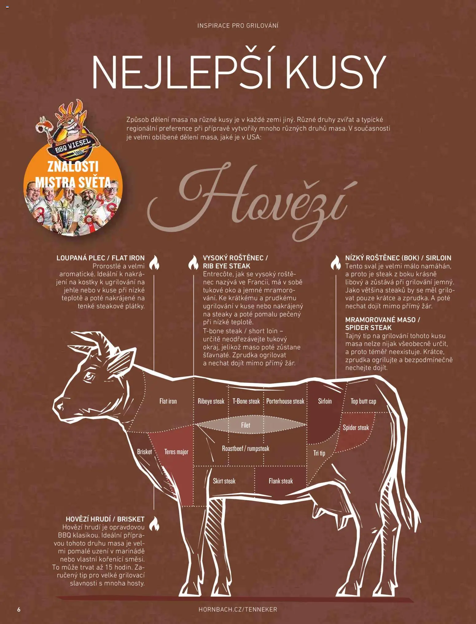 HORNBACH leták - Magazín o grilování od 01.01.2026 | Strana: 6 | Produkty: Hovězí, Grilování, Steak, Roastbeef