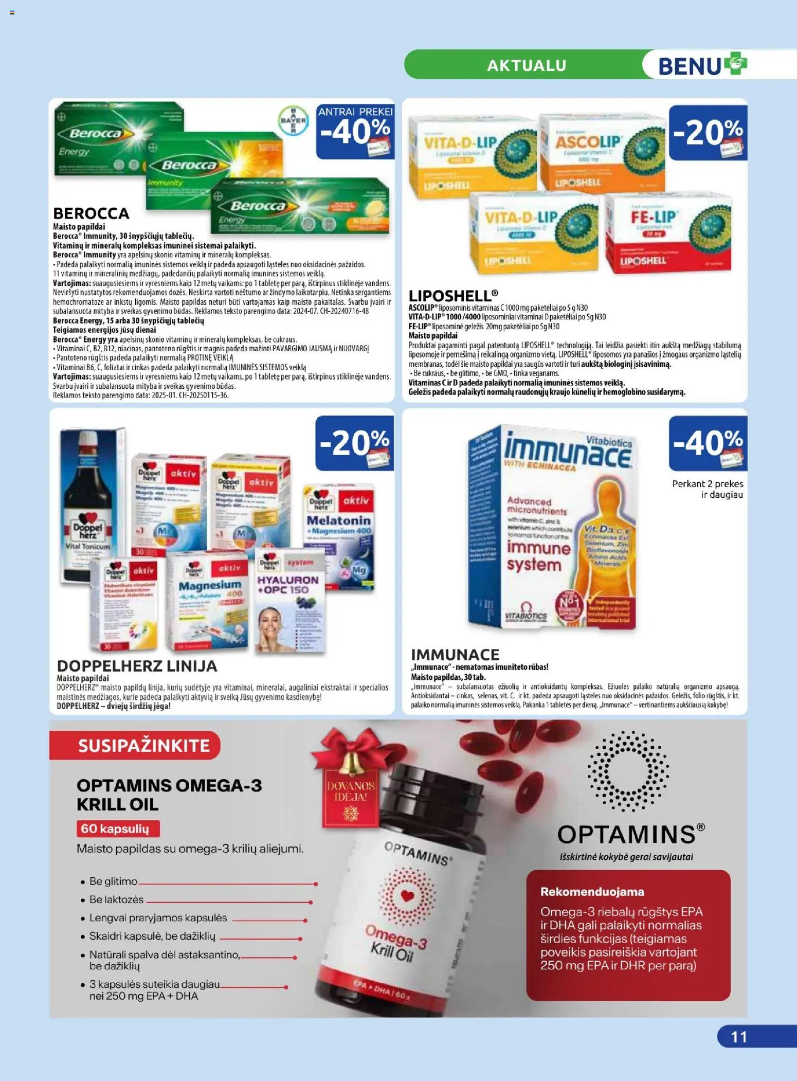 BENU akcijos nuo 01.12.2025 | Puslapis: 11