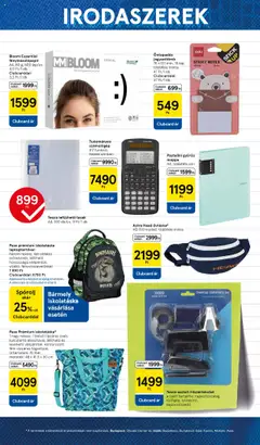 Tesco akciós ujság - amely érvényes a következő dátumtól: 11.08.2025 | Oldal: 13 | Termékek: Fénymásolópapír, Számológép