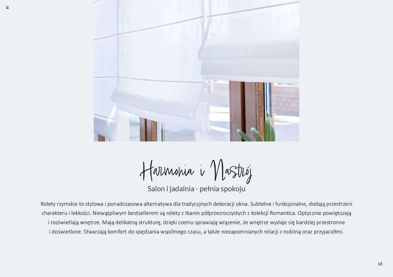 Dekoria Gazetka od 31.01.2025 | Strona: 13 | Produkty: Rolety