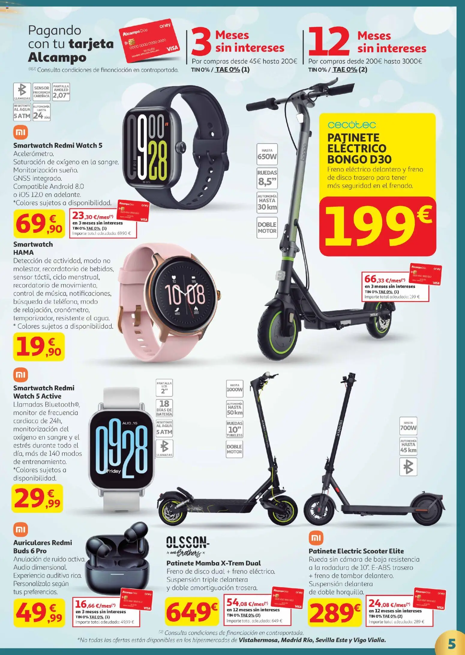 Alcampo - Canarias │ válido desde el 18.12.2025 | Página: 5 | Productos: Horquilla, Audio, Auriculares, Disco