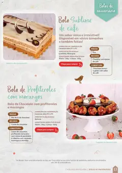 Pré-visualização Auchan Catálogo de Pastelaria válido de 08.04.2024 | Página: 13 | Produtos: Geleia, Pão, Café, Creme