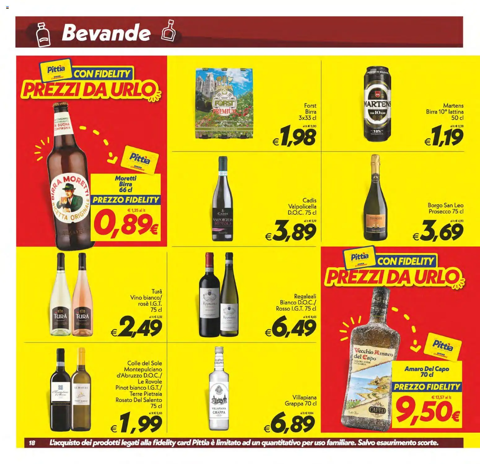 Volantino SuperConveniente del 23.01.2026 | Pagina: 18 | Prodotti: Birra, Prosecco, Grappa, Amaro