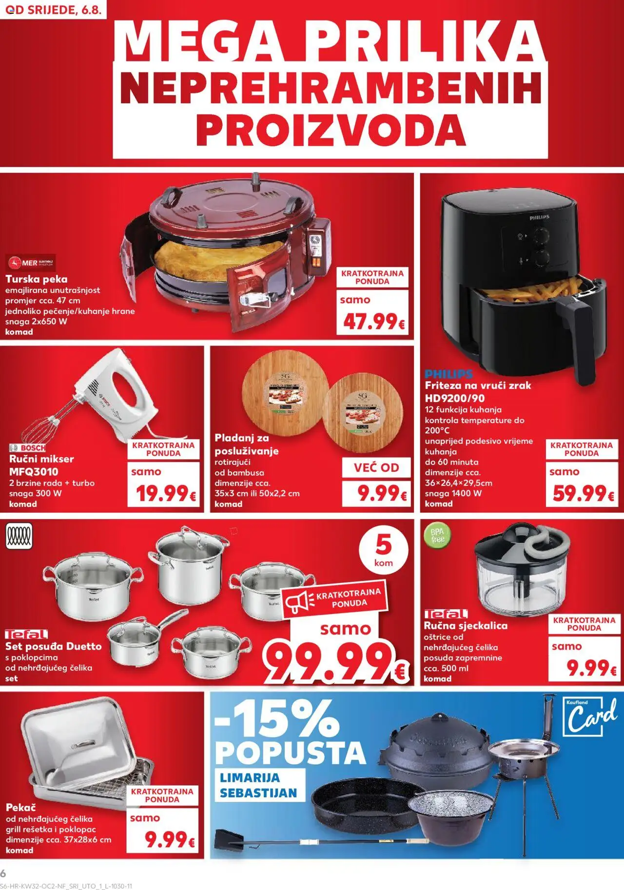 Kaufland katalog | vrijedi od 06.08.2025 | Stranica: 6 | Proizvodi: Mikser, Pan, Sjeckalica, Pladanj