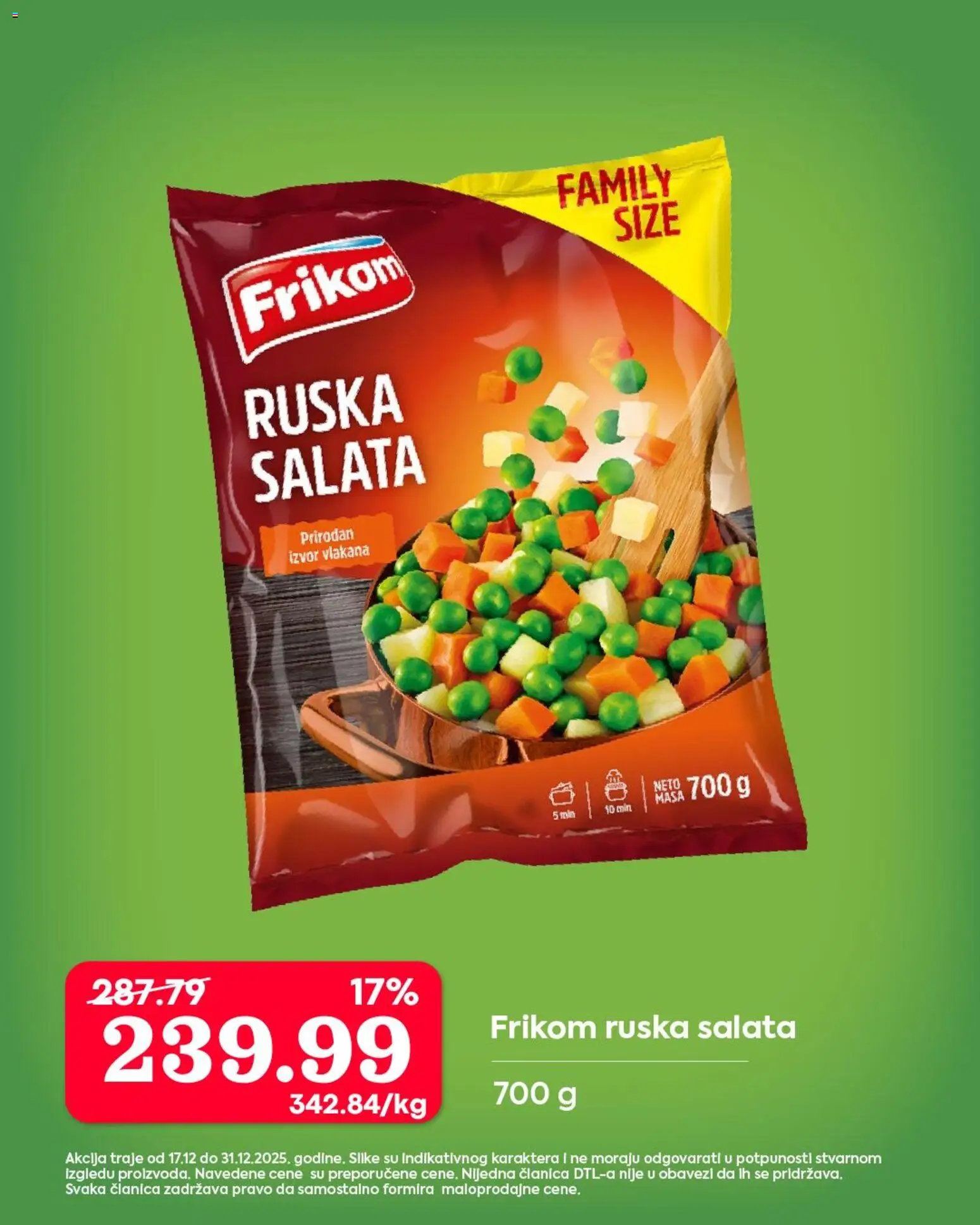 Senta Promet katalog - važi od 17.12.2025 | Strana: 12 | Proizvode: Ruska salata, Salata
