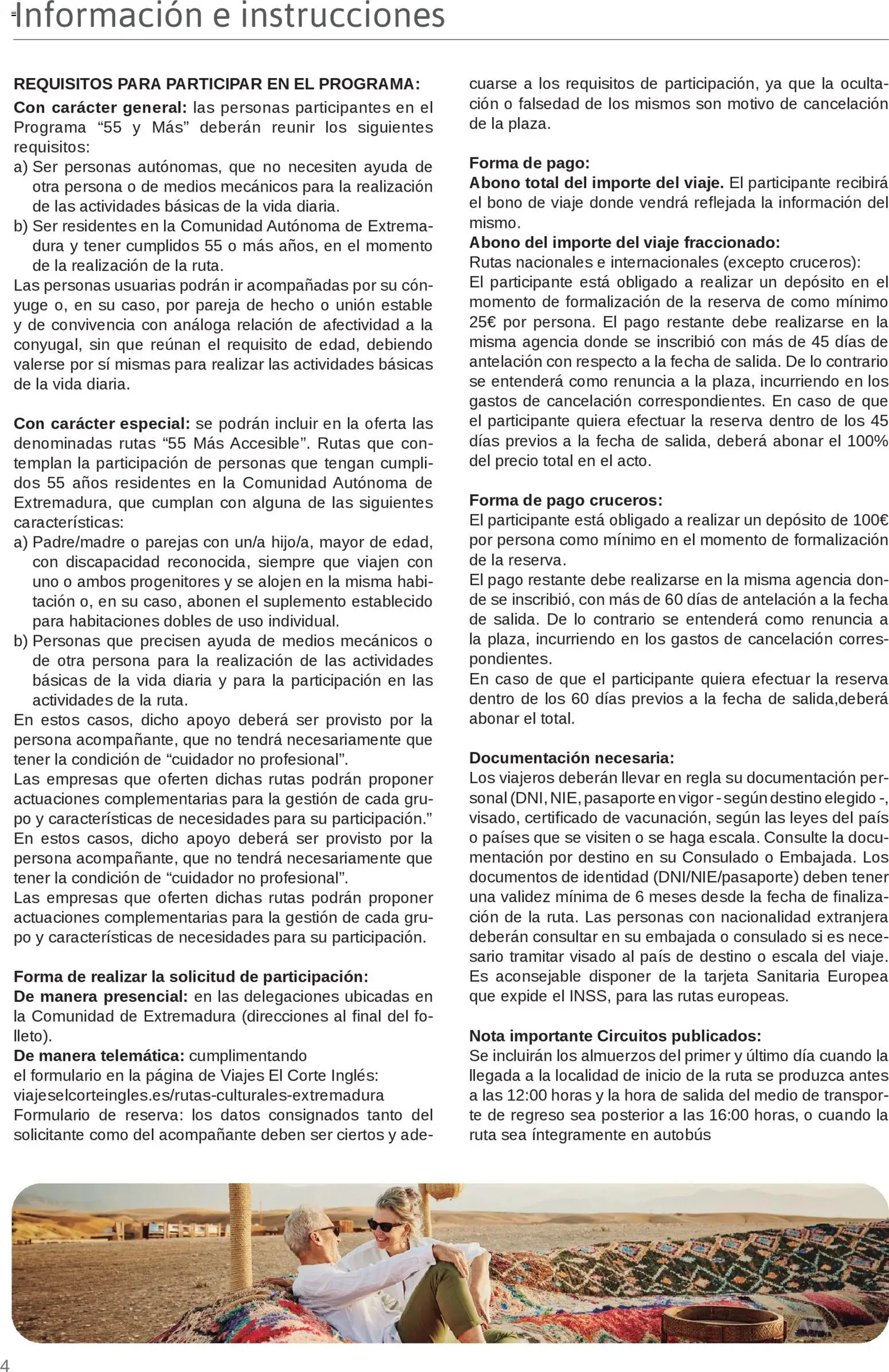 Viajes El Corte Inglés Junta de Extremadura │ válido desde el 01.03.2026 | Página: 4 | Productos: General, Té