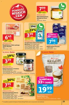 Auchan Gazetka - Pewność niskich cen Hipermarket od 11.09.2025 | Strona: 23 | Produkty: Napój owsiany, Chrupki, Ksylitol, Cukier