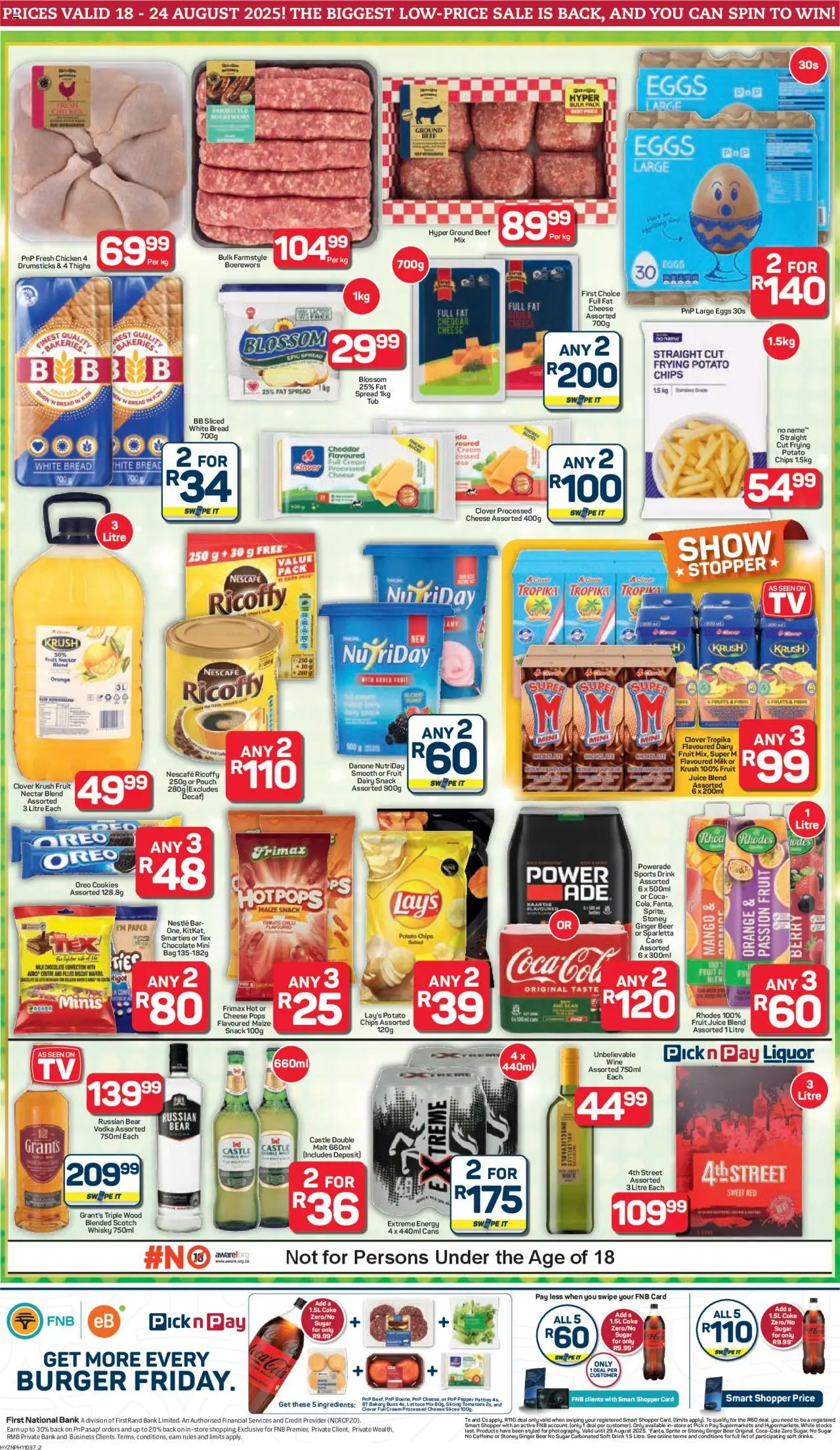 Pick n Pay KwaZulu-Natal - Hypermarket Specials │ valid from 18.08.2025 | Page: 2 | Products: Eggs, Juice, Beer, Paper