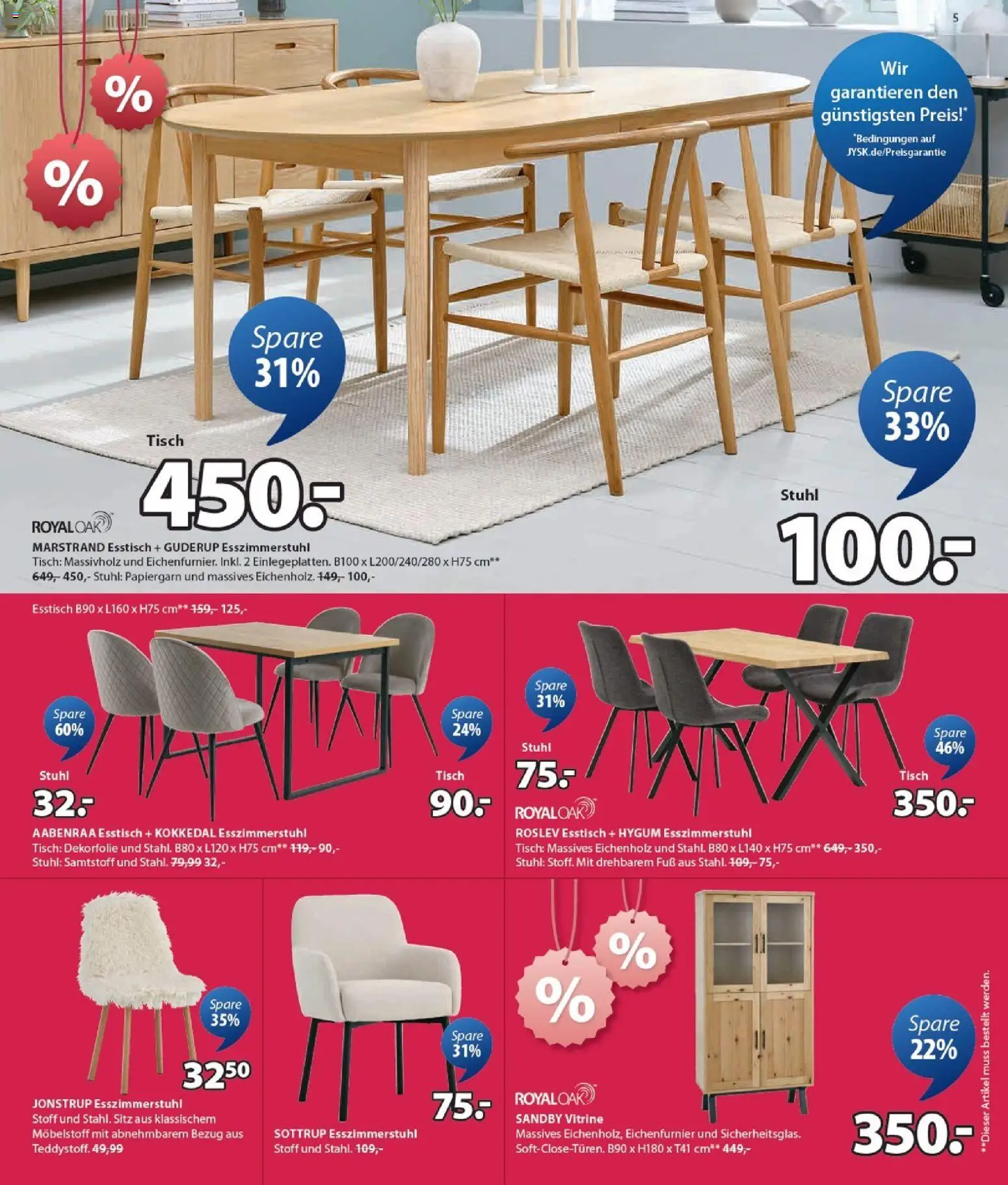 Prospekt JYSK – gültig ab 30.12.2025 | Seite: 5 | Produkte: Esstisch, Vitrine, Tisch, Stuhl