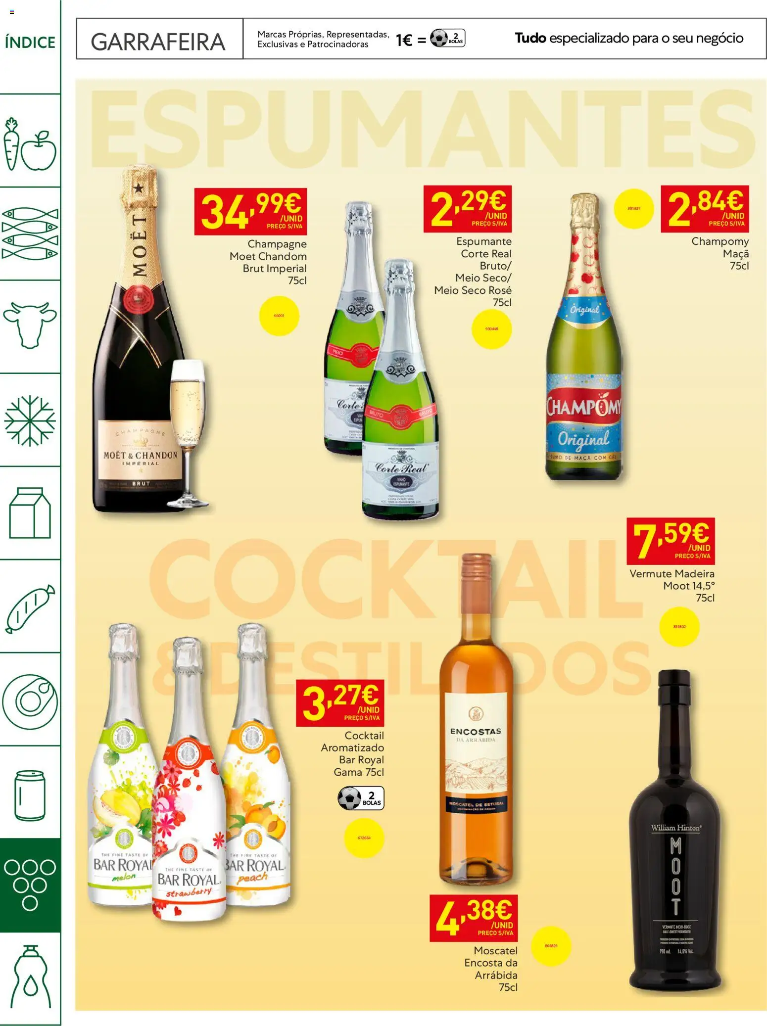 Recheio - Horeca Bons Negócios Madeira │ válido de 21.04.2026 | Página: 30 | Produtos: Vermute, Espumante, Champagne, Maça