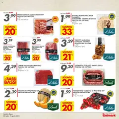 Volantino Italmark del 23.07.2025 | Pagina: 15 | Prodotti: Suino, Burro, Melone, Piadina