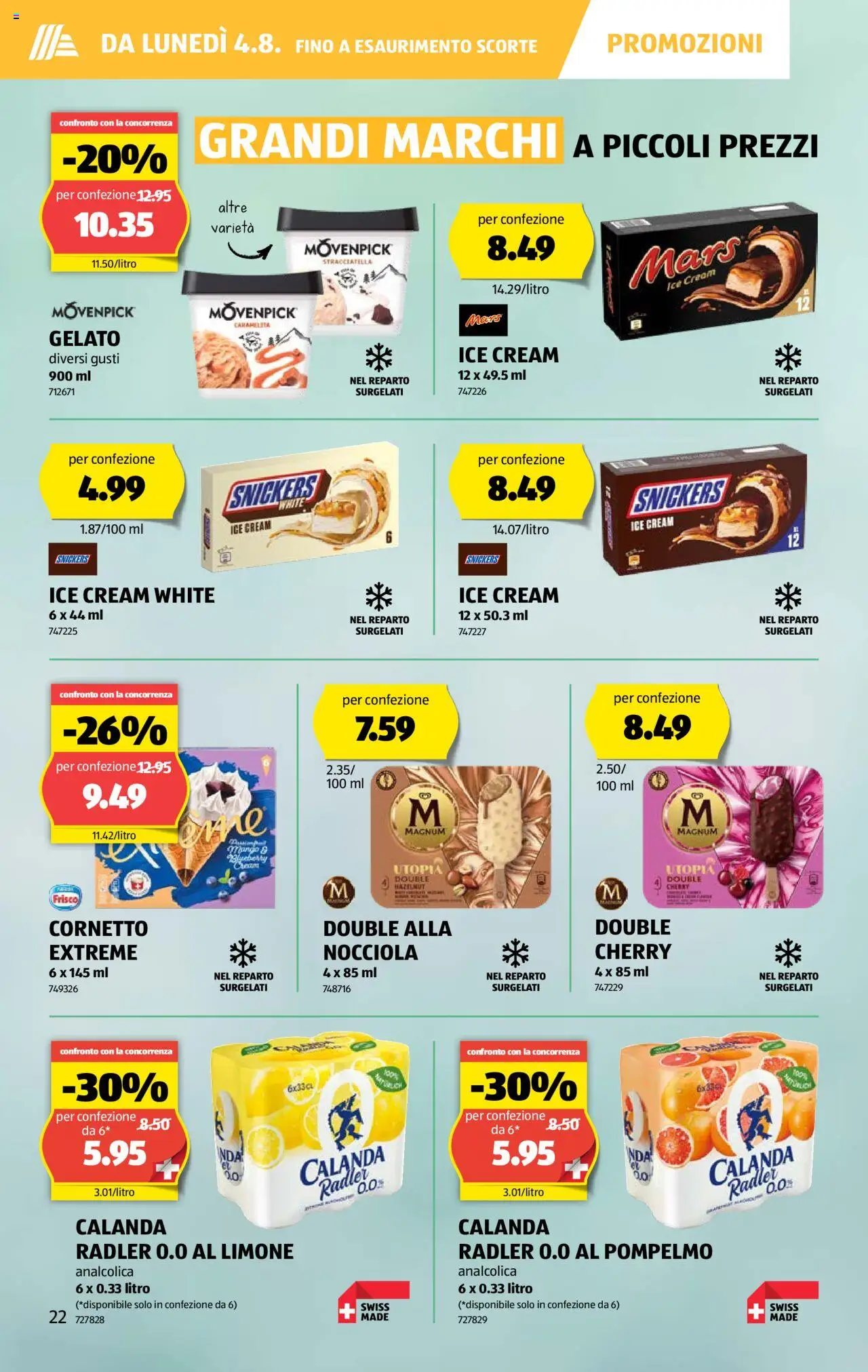 Aldi Volantino ab 31.07.2025 | Seite: 23 | Produkte: En Kommode, Snickers, Mars