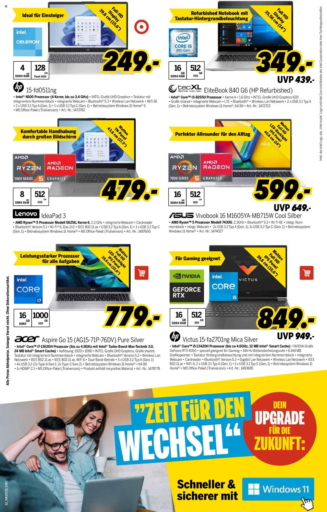 Medimax Prospekt 	 – gültig ab 05.09.2025 | Seite: 2 | Produkte: HP, USB, Notebook, Tastatur