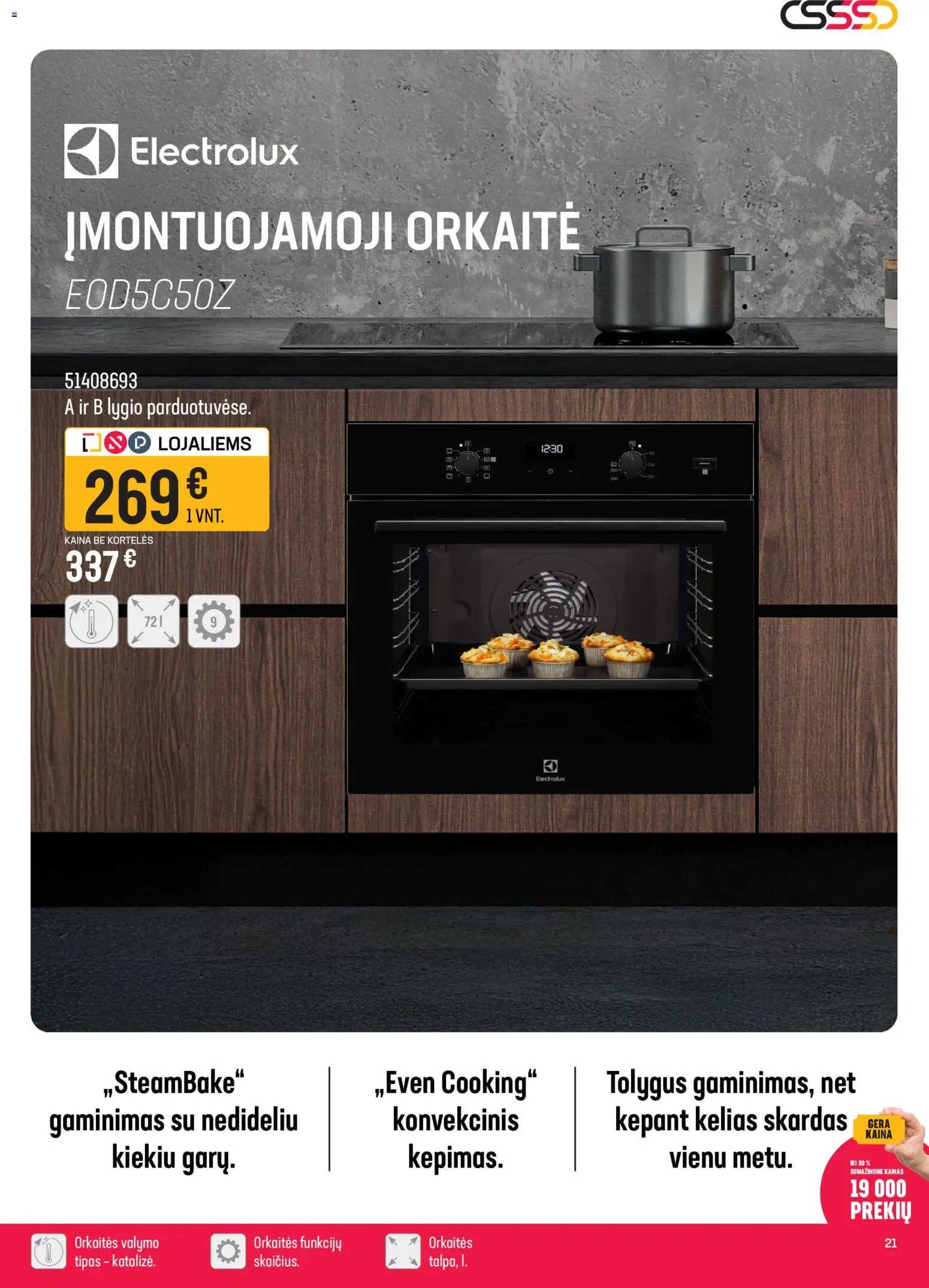 Senukai akcijos nuo 12.03.2026 | Puslapis: 21 | Prekių: Orkaitė