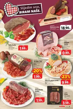 Katalog Delicije Plodine - Pregled kataloga iz trgovine Plodine, vrijedi od 18.03.2026 | Stranica: 3 | Proizvodi: Šunka, Pršut, Narezak, Buđola