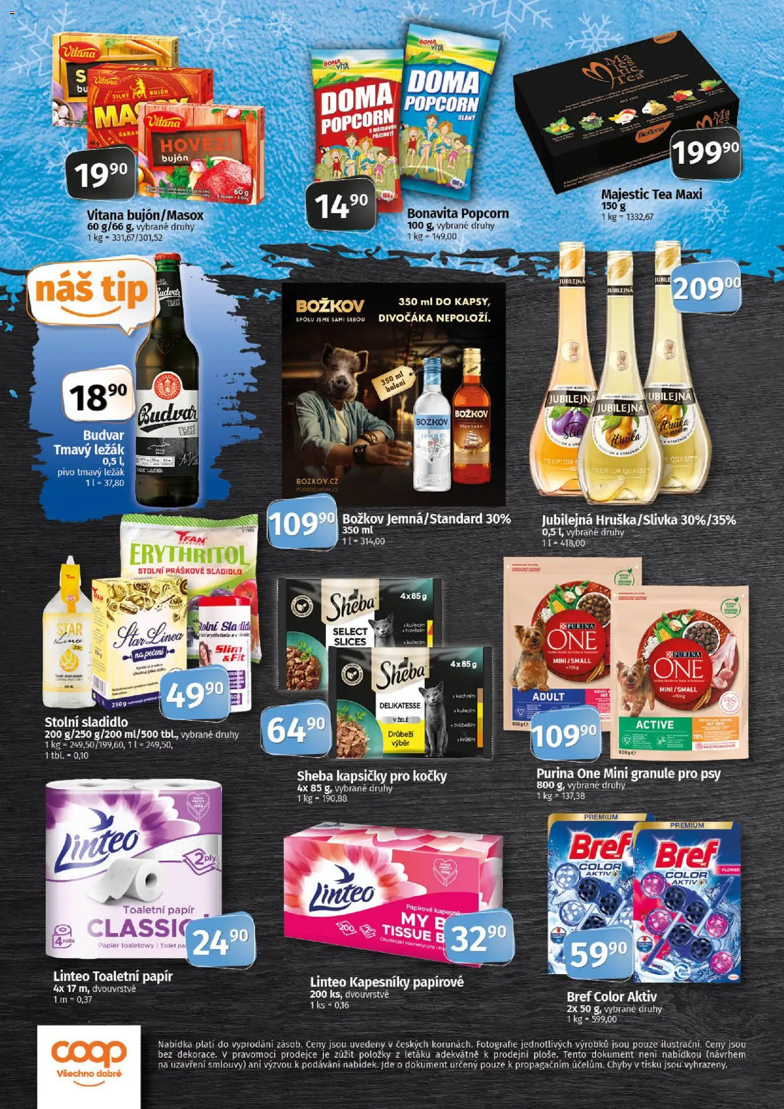 Coop leták - Tip Extra od 26.11.2025 | Strana: 4 | Produkty: Granule, Kapsičky pro kočky, Sheba, Sladidlo