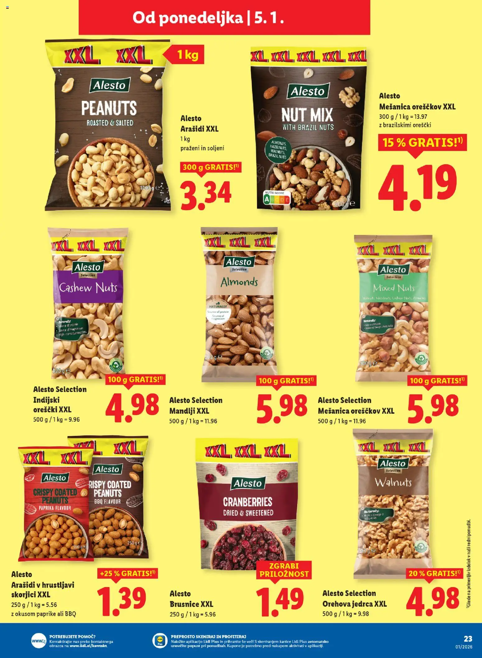 Novi Lidl katalog ponudbe – veljaven od 30.12.2025 | Stran: 27 | Izdelki: Paprika, Arašidi, Mandlji, Orescki