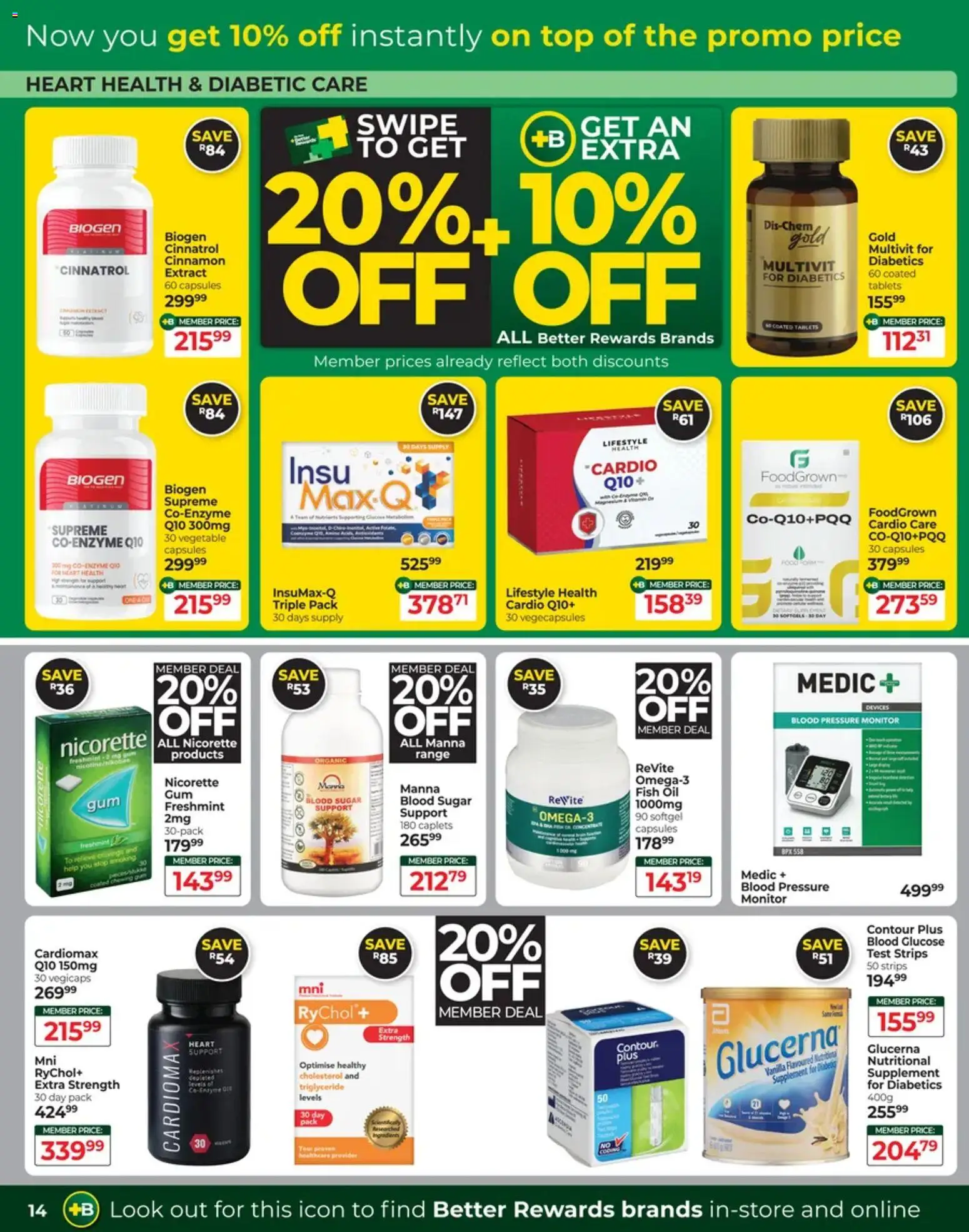 New Dis-Chem catalogue – valid from 13.01.2026 | Page: 14 | Products: Monitor, Tijera de poda, Oil, Sugar