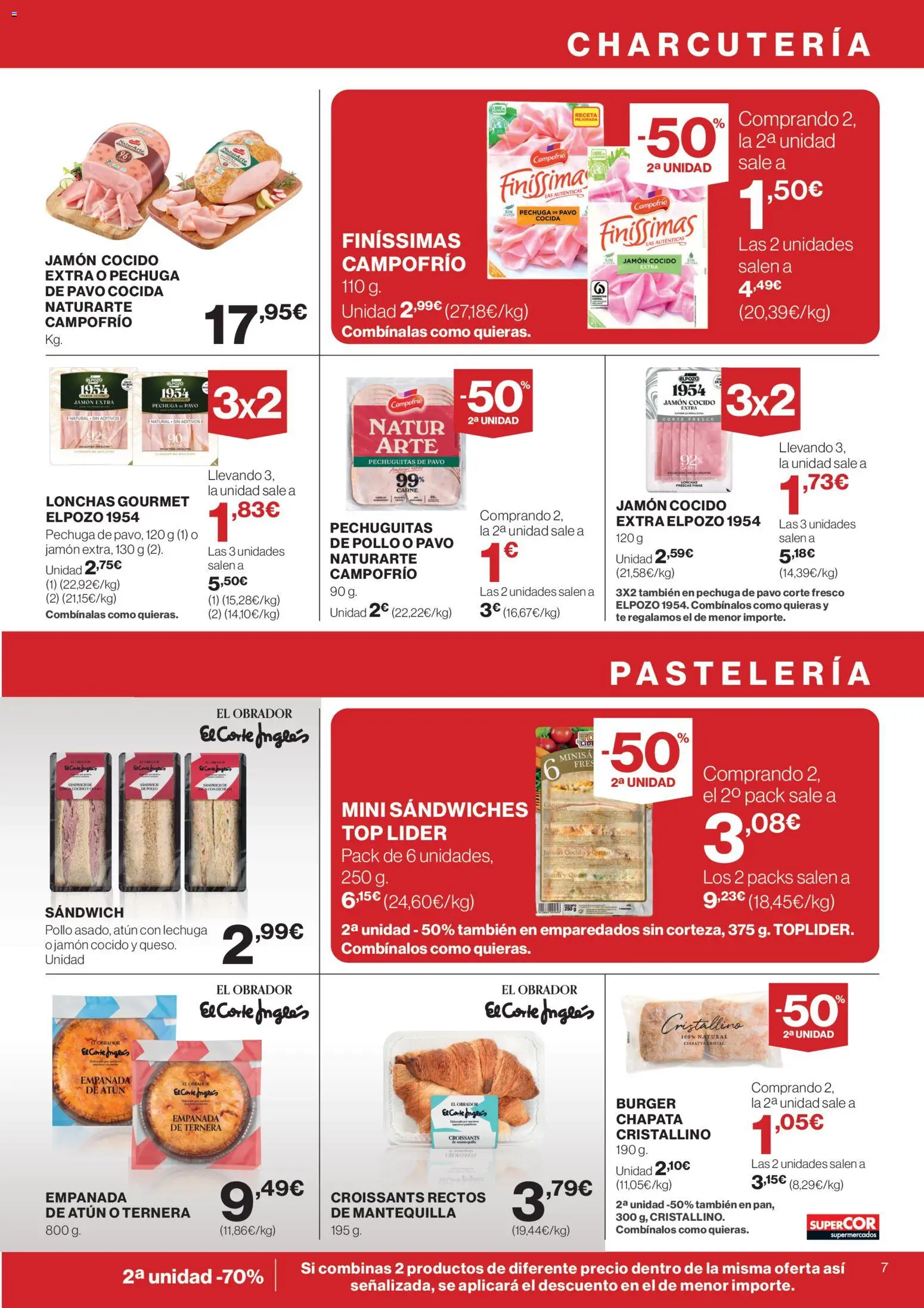 Supercor folleto │ válido desde el 12.02.2026 | Página: 7 | Productos: Jamón, Jamón cocido, Té, Συσκευή ροής