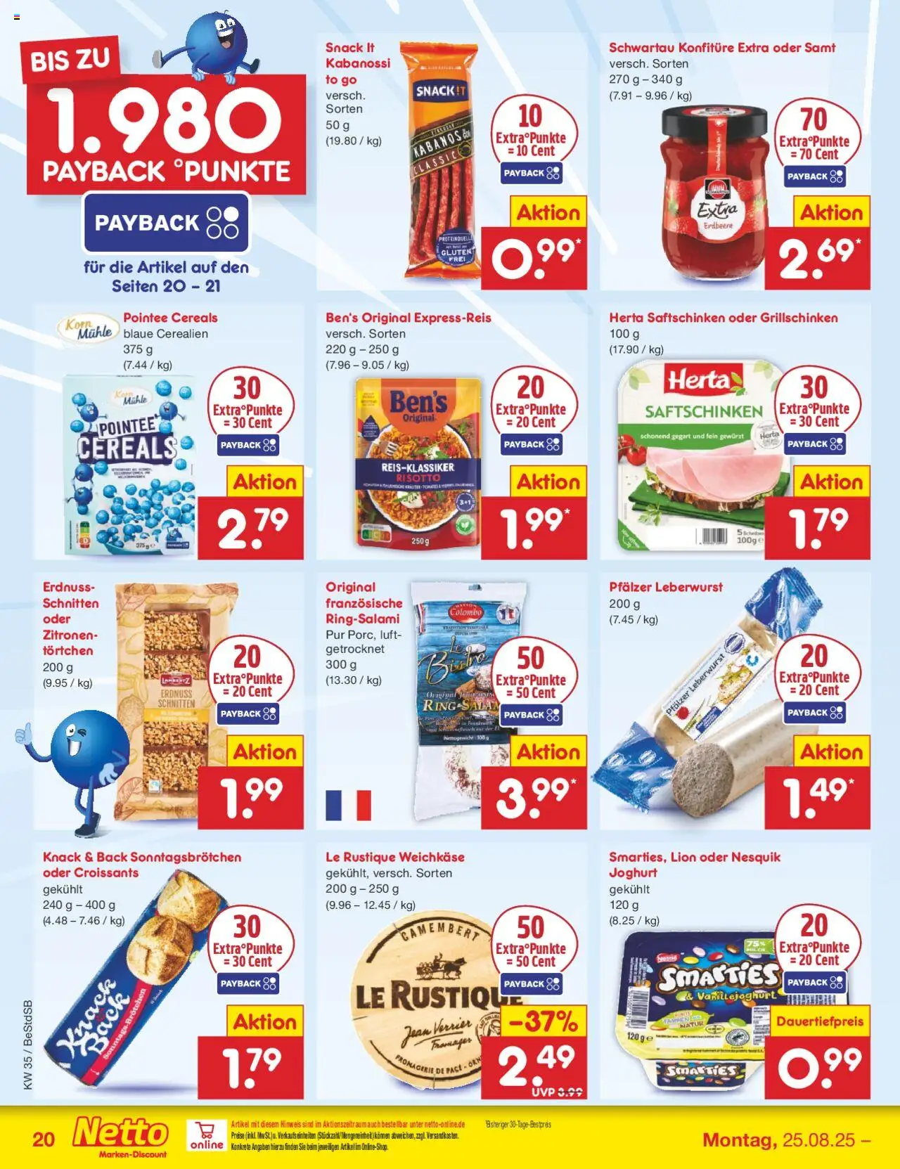 Netto Marken-Discount Prospekt 	 - gültig ab dem 25.08.2025 | Seite: 28 | Produkte: Mühle, Nesquik, Joghurt, Smarties