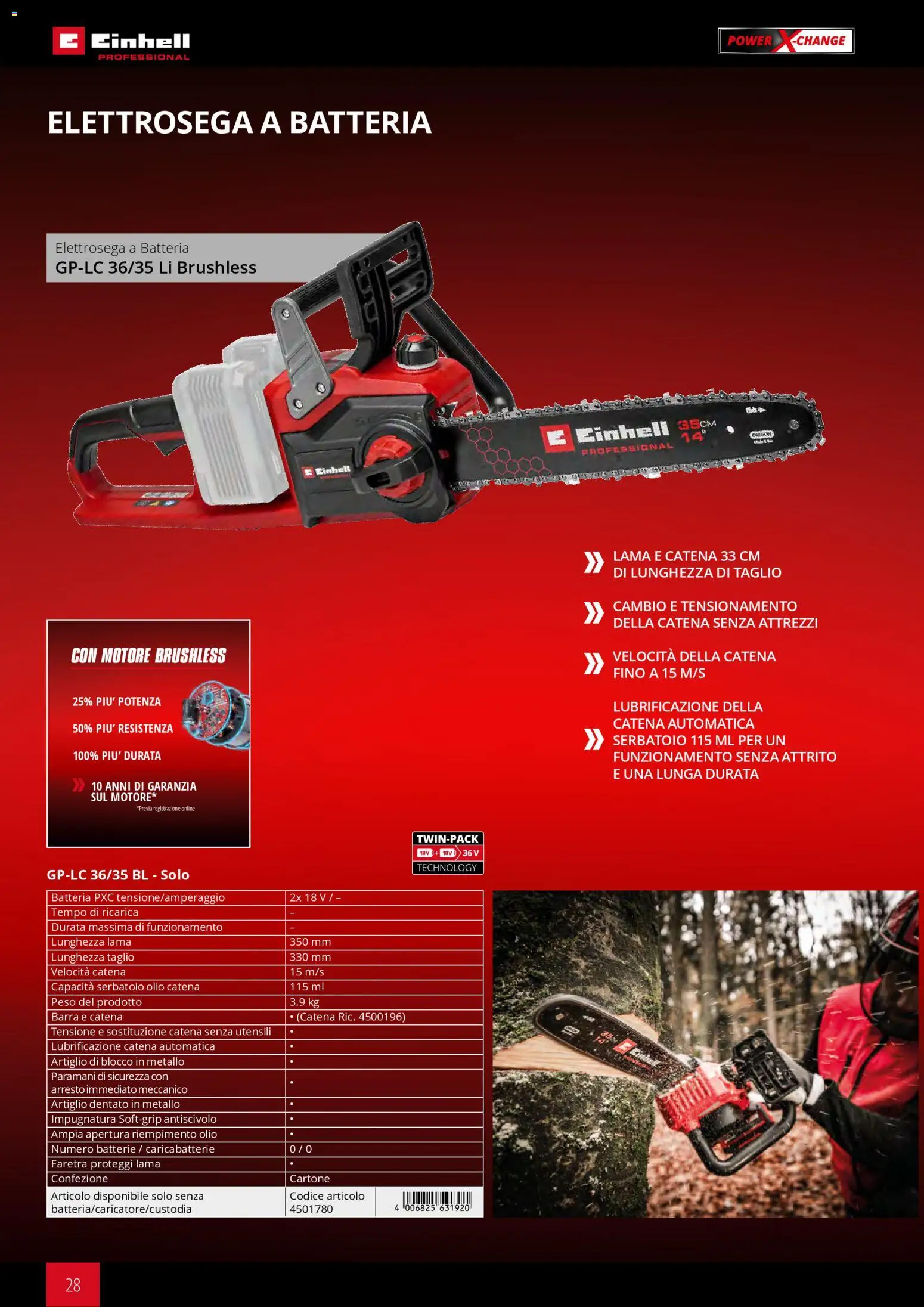 Volantino Einhell del 02.03.2026 | Pagina: 30 | Prodotti: Olio, Batteria, Batterie, Caricabatterie