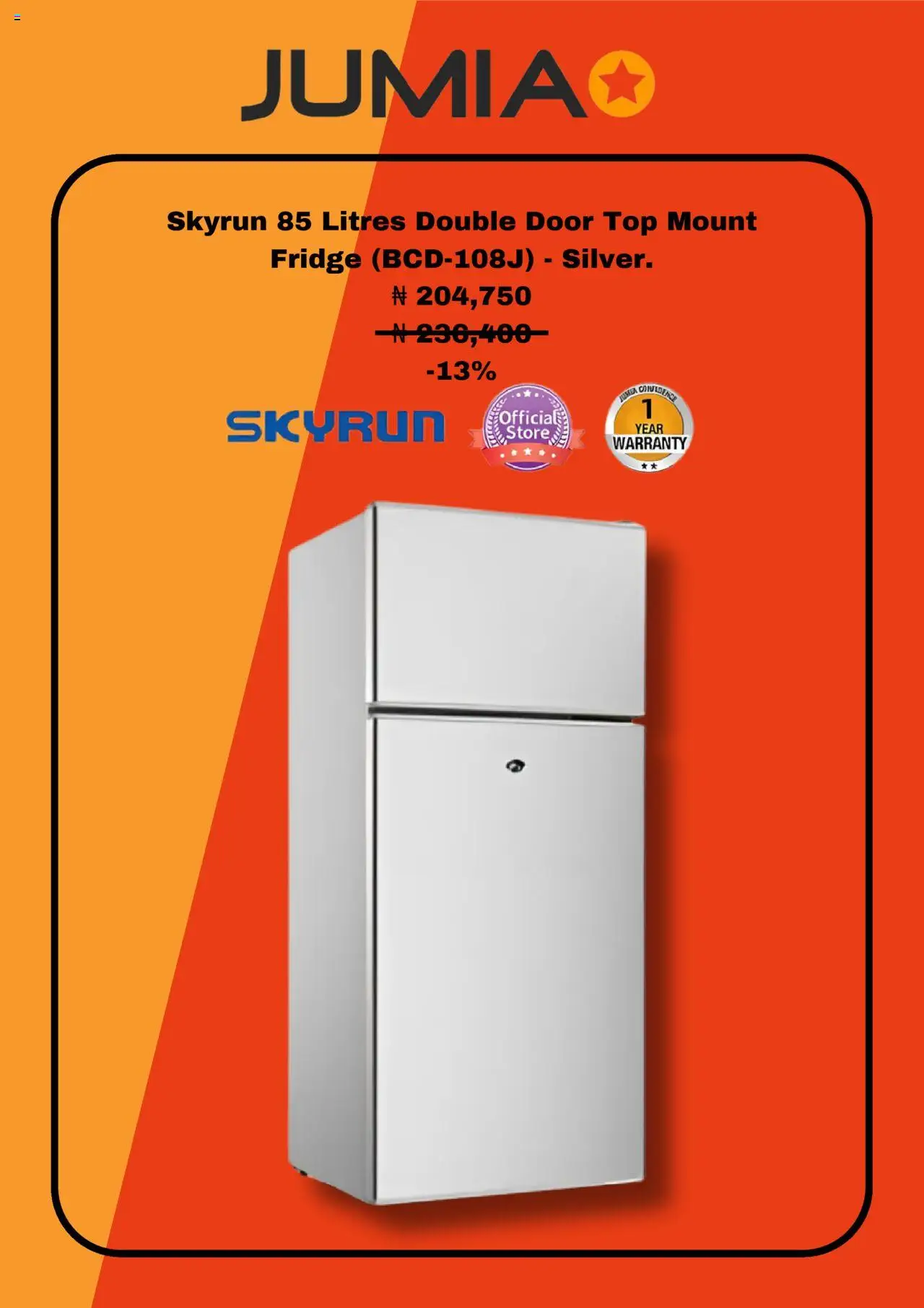 Jumia Catalogue valid from 01.08.2025 | Page: 7 | Products: Fridge