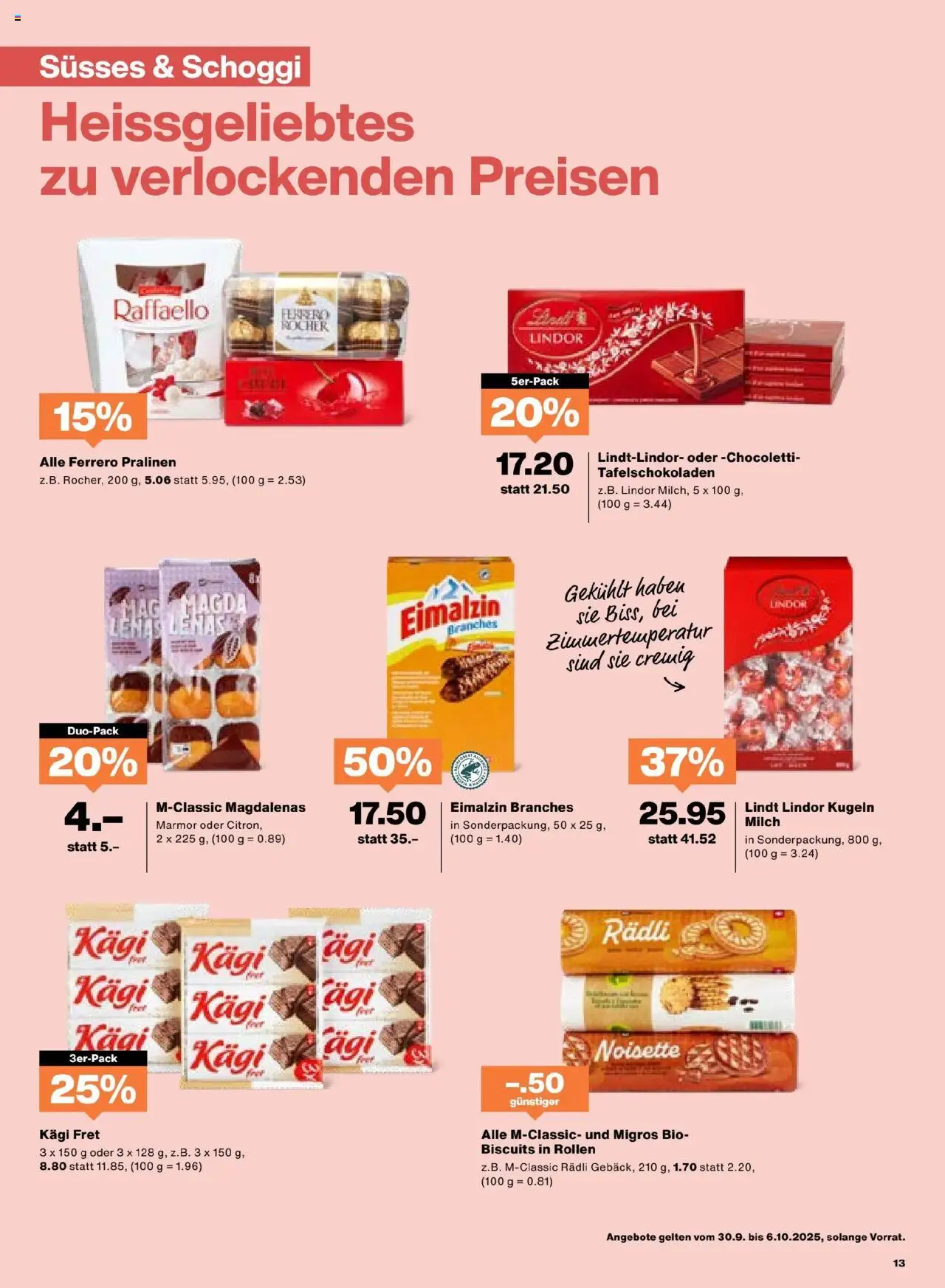 Migros Aktionen – gültig ab 30.09.2025 | Seite: 13 | Produkte: Milch, Pepsi Max