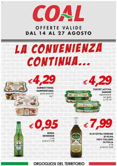 Anteprima del volantino Coal La Convenienza Continua catalogo valido a partire dal 14.08.2025