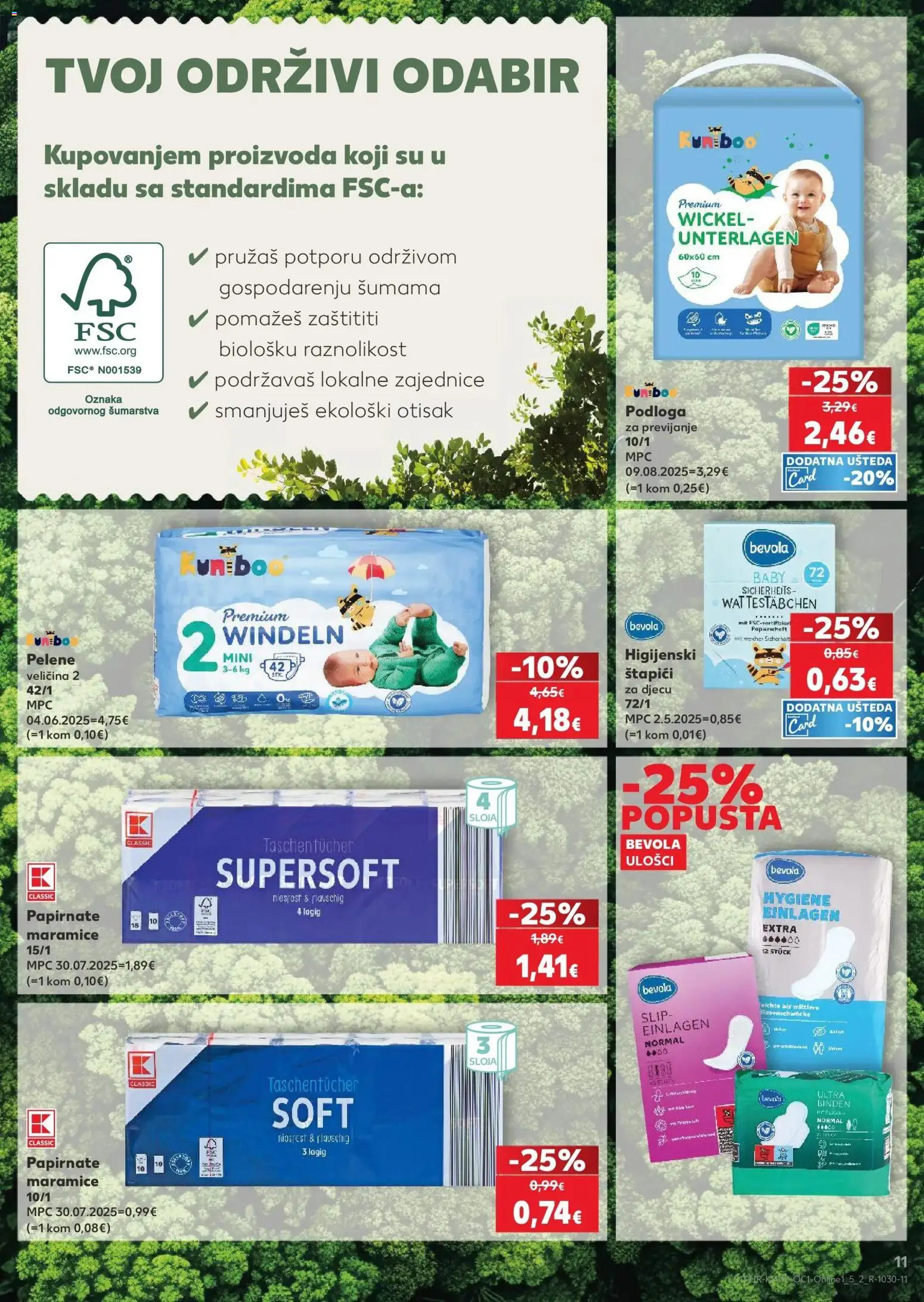 Kaufland katalog | vrijedi od 17.03.2026 | Stranica: 11 | Proizvodi: Pelene, Štapići