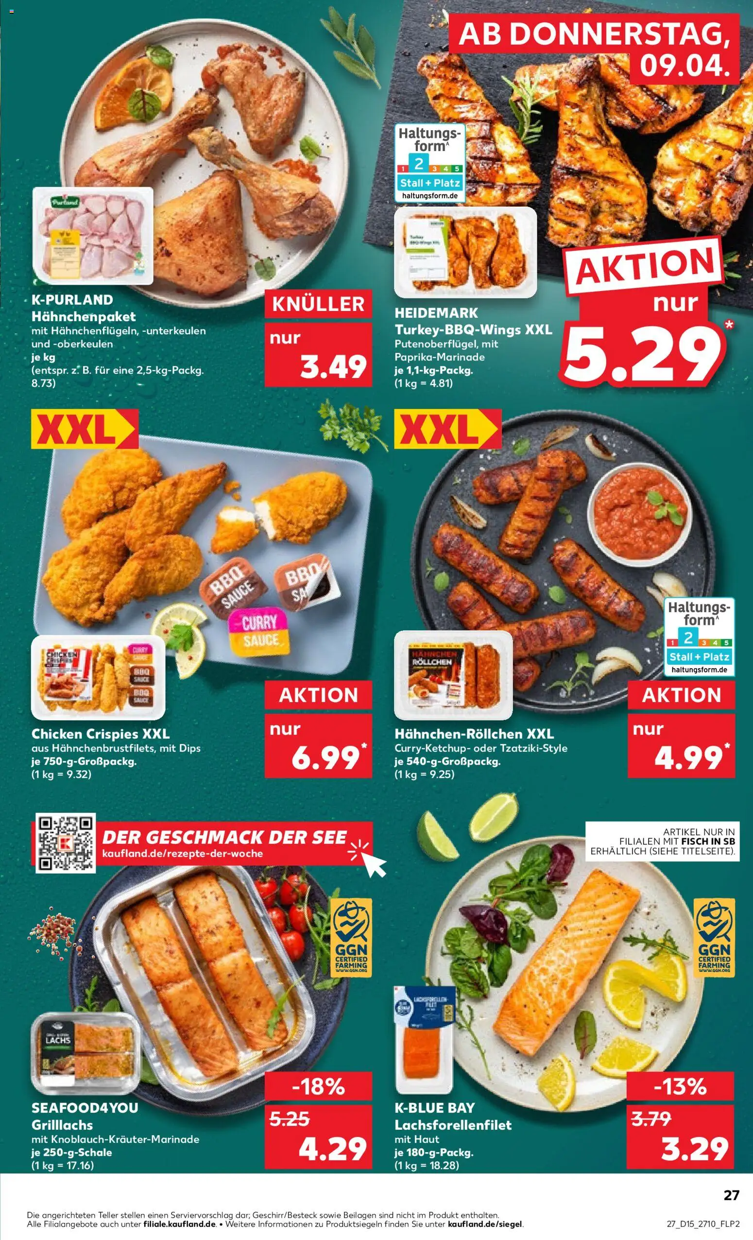 Kaufland Prospekt Zeitz	 – gültig ab 09.04.2026 | Seite: 27 | Produkte: Fisch