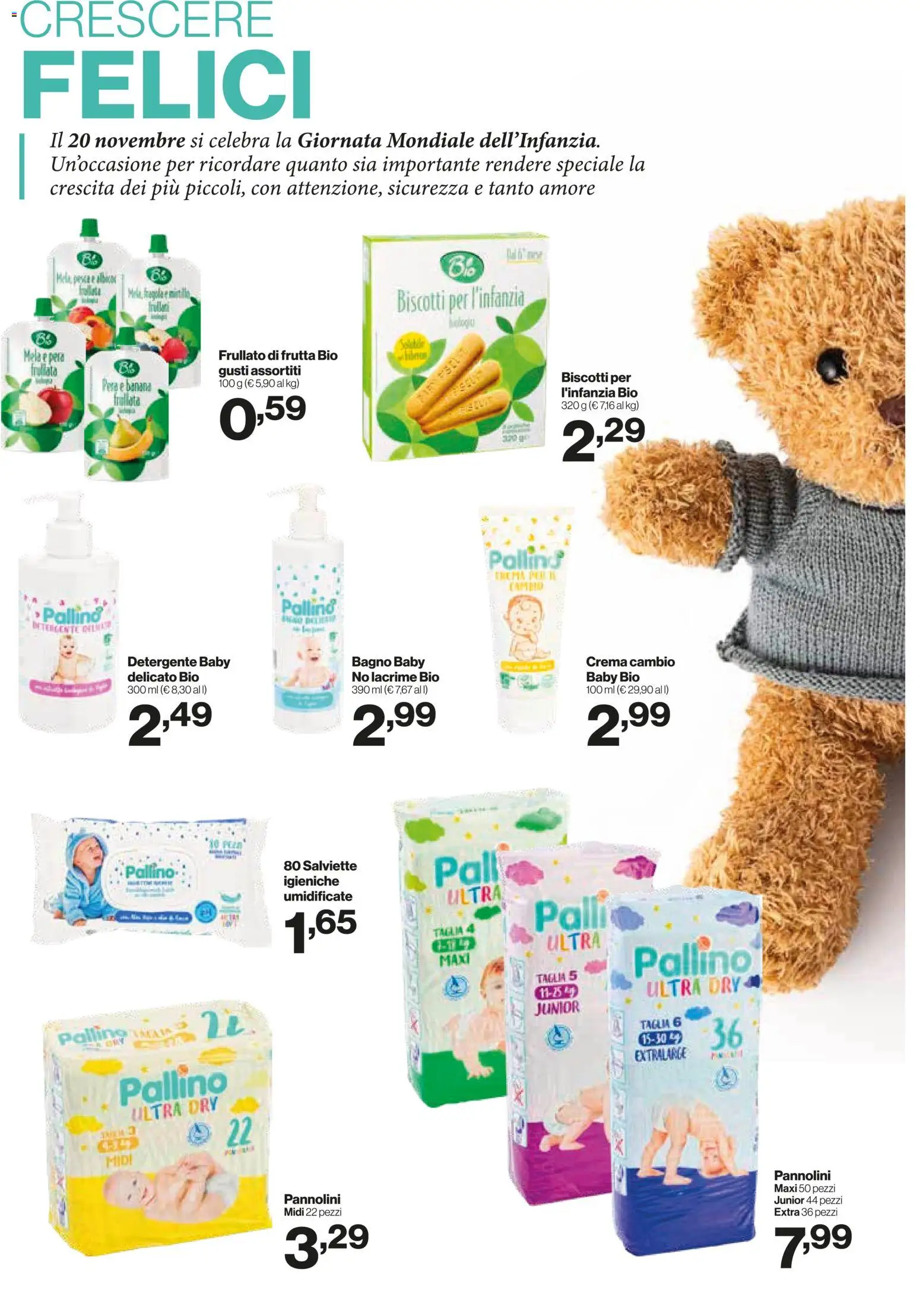 Volantino IN's del 19.11.2025 | Pagina: 18 | Prodotti: Pannolini, Mele, Frutta, Bagno