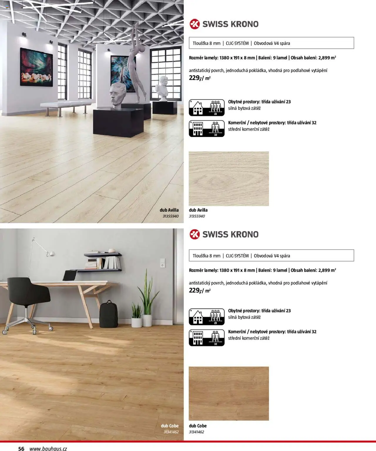 Bauhaus katalog Podlahové krytiny od 01.08.2025 | Strana: 56
