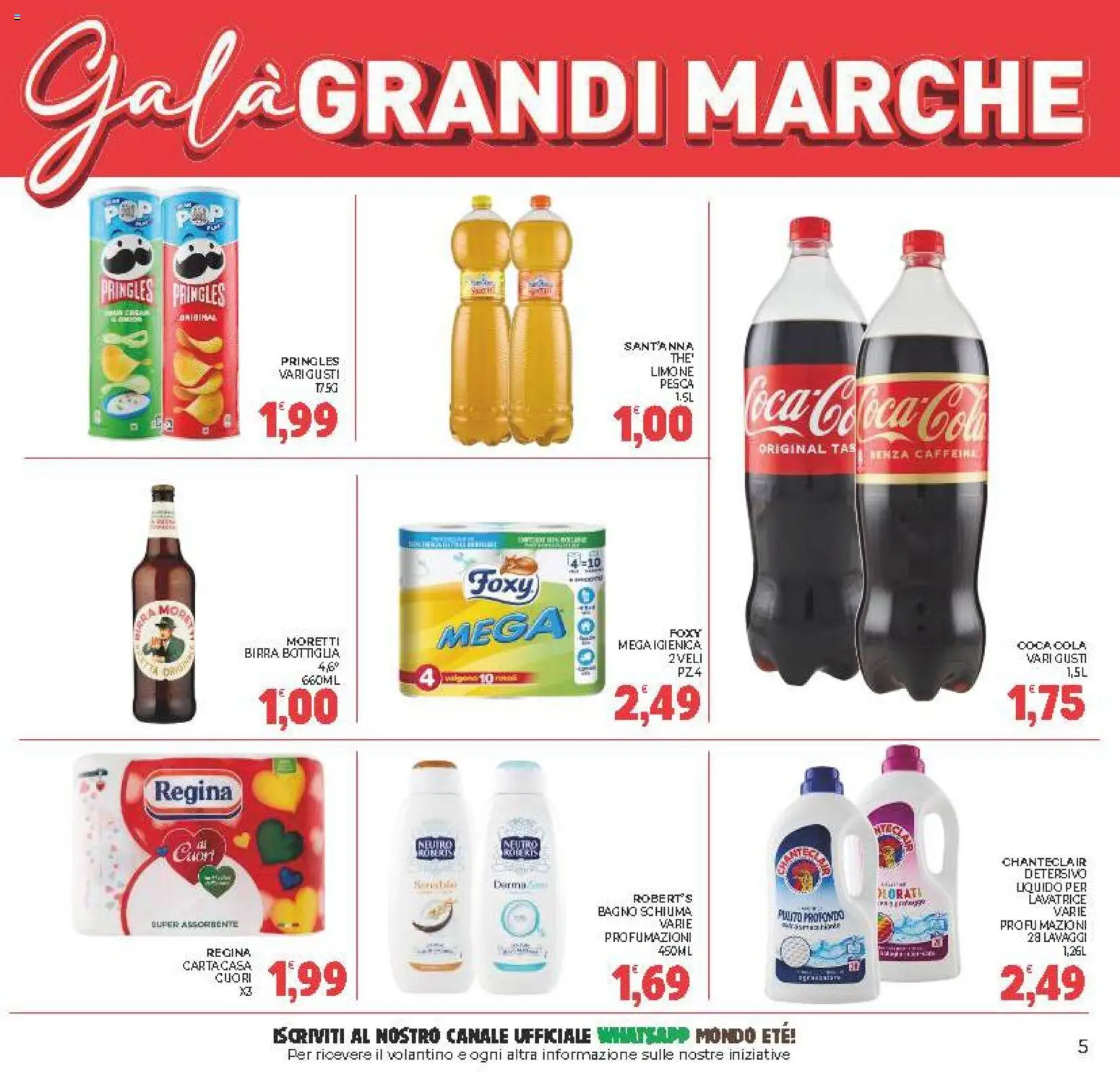 Volantino Eté del 29.04.2026 | Pagina: 5 | Prodotti: Birra, Pesca, Lavatrice, Bagno