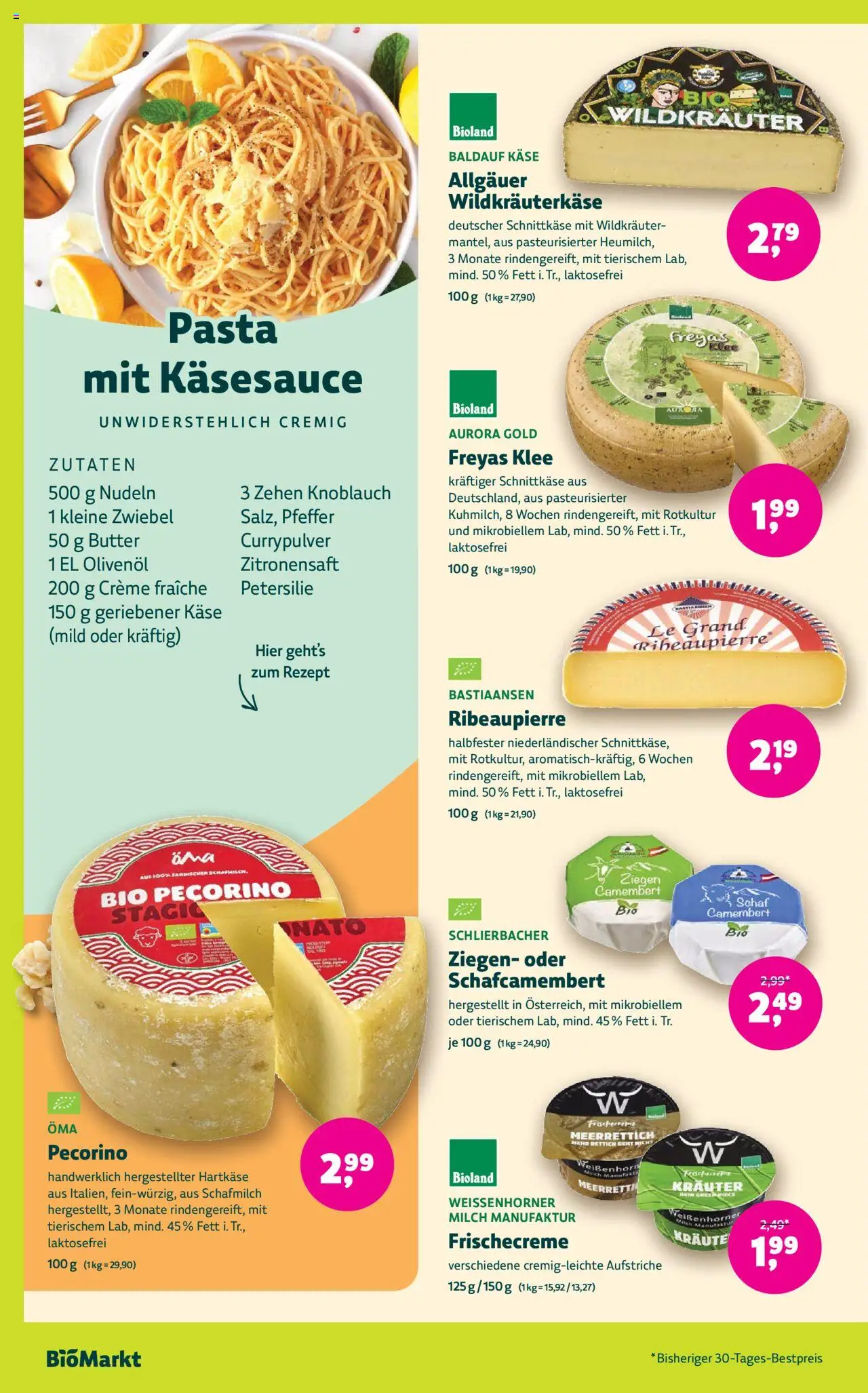 BioMarkt Prospekt - gültig ab dem 27.08.2025 | Seite: 4 | Produkte: Butter, Creme, Pfeffer, Pasta