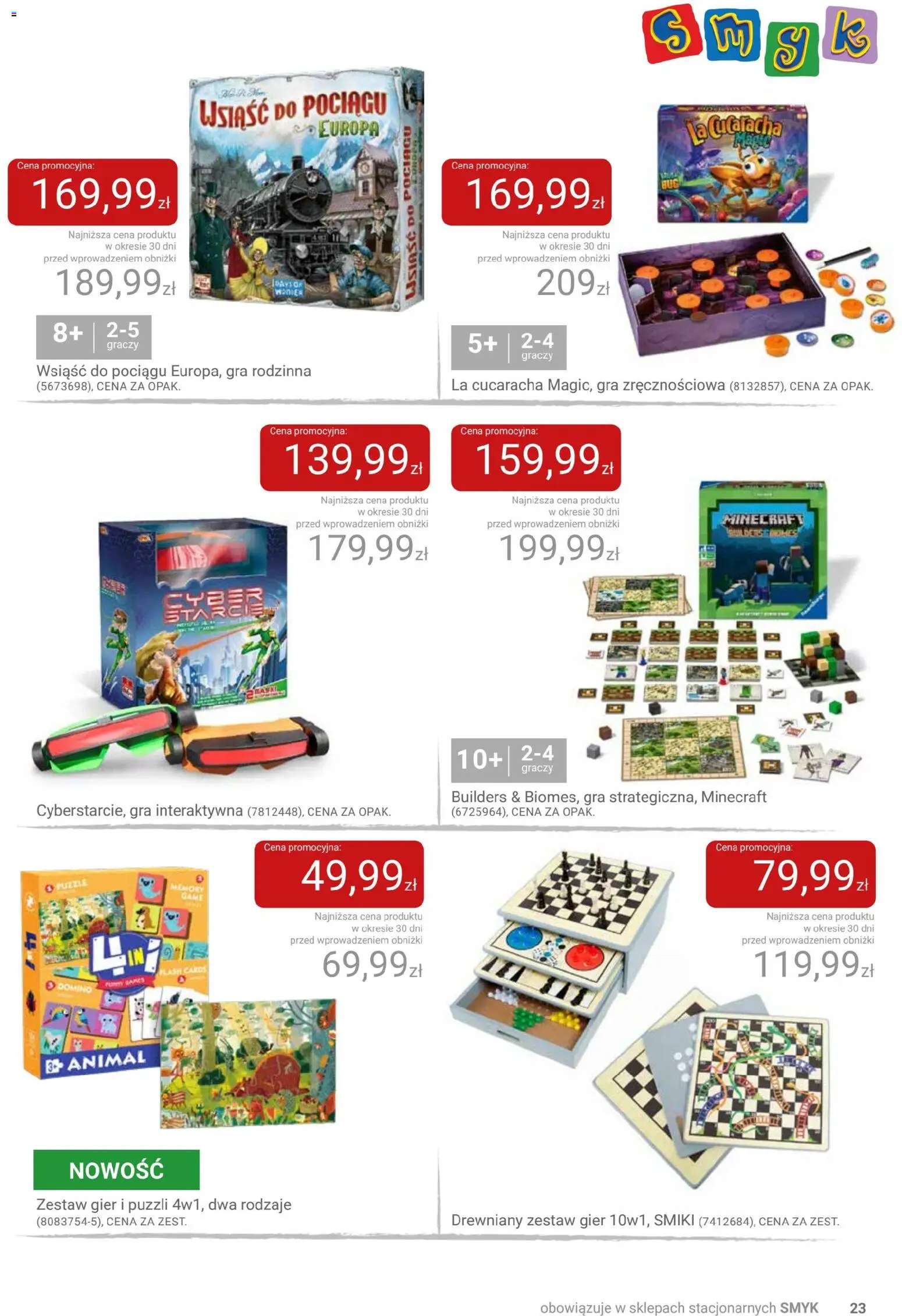 Smyk Gazetka od 16.12.2025 | Strona: 23 | Produkty: Gra
