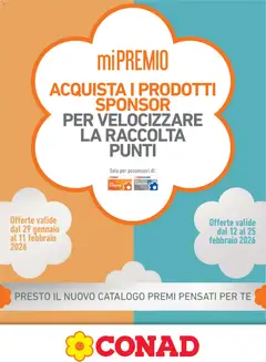 Anteprima del volantino Conad Mi Premio Piemonte catalogo valido a partire dal 29.01.2026