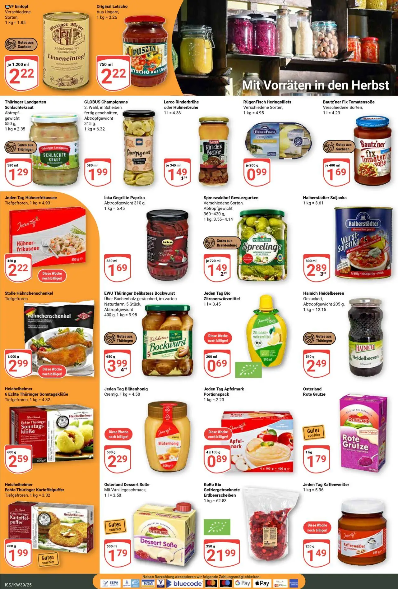 Globus Prospekt 	 – gültig ab 22.09.2025 | Seite: 14 | Produkte: Tomaten, Champignons, Paprika, Kraut