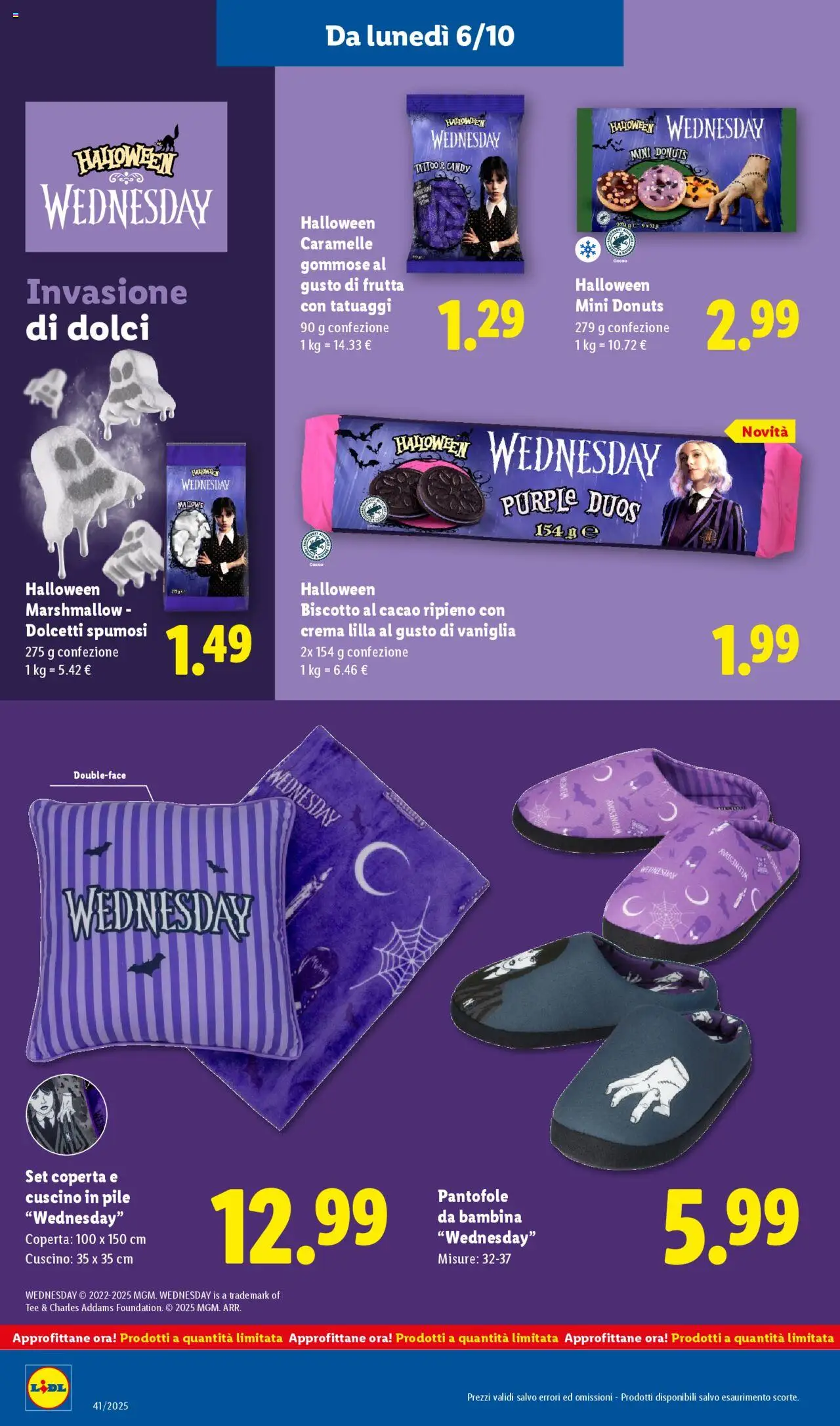 Volantino Lidl del 06.10.2025 | Pagina: 28 | Prodotti: Pile, Crema, Frutta, Cuscino