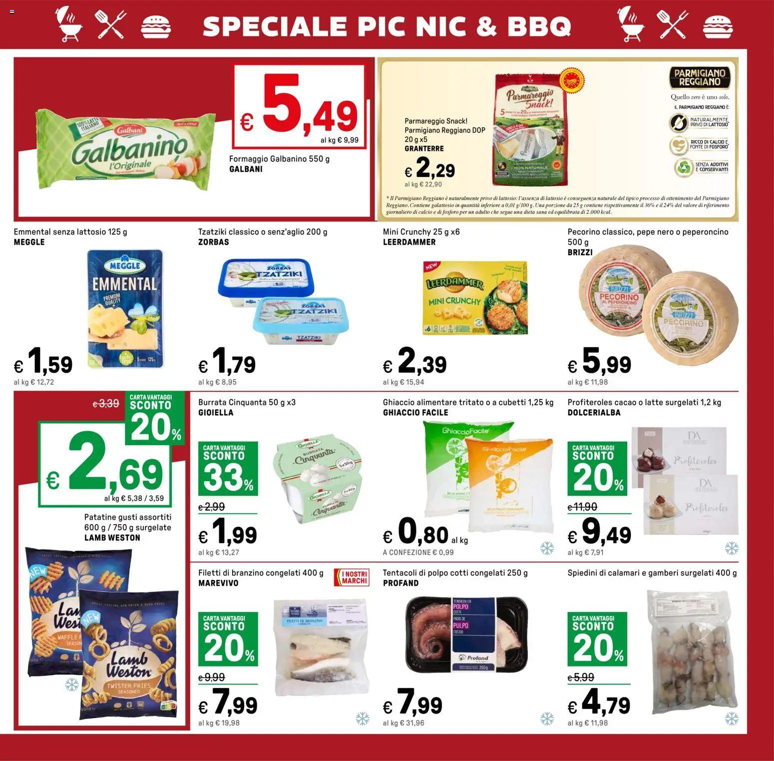 Volantino Iper del 24.04.2026 | Pagina: 39 | Prodotti: Patatine, Calamari, Latte, Formaggio