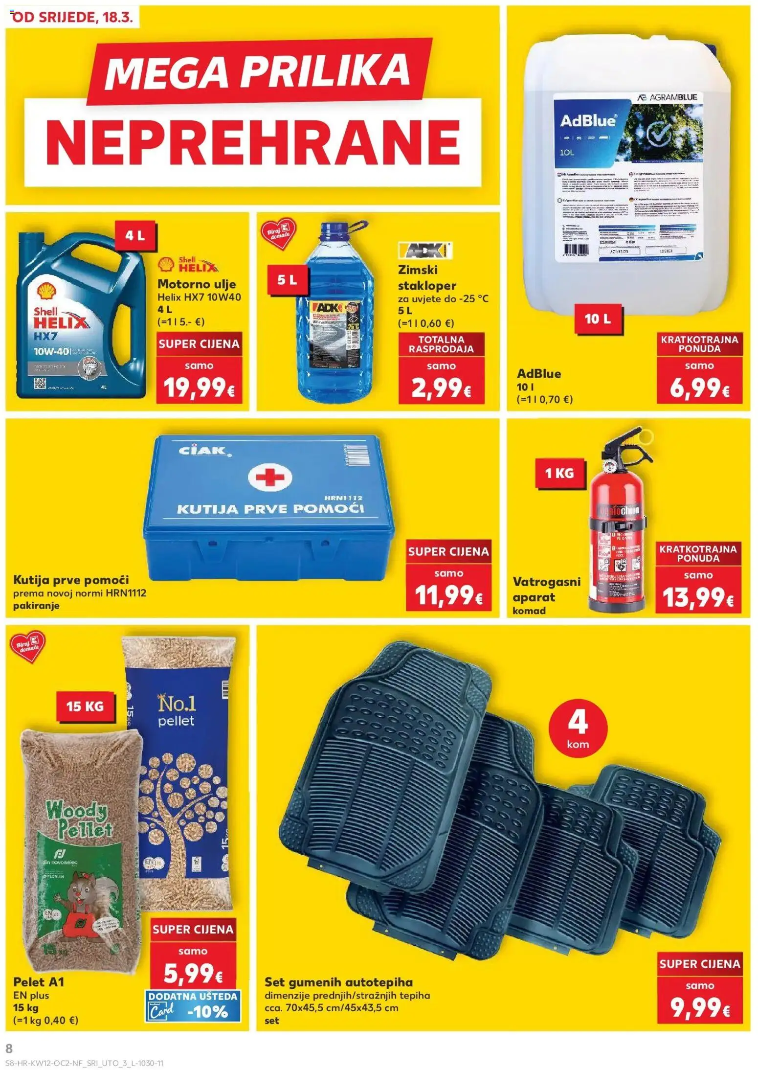 Kaufland katalog | vrijedi od 17.03.2026 | Stranica: 8 | Proizvodi: Kutija, Motorno ulje, Ulje