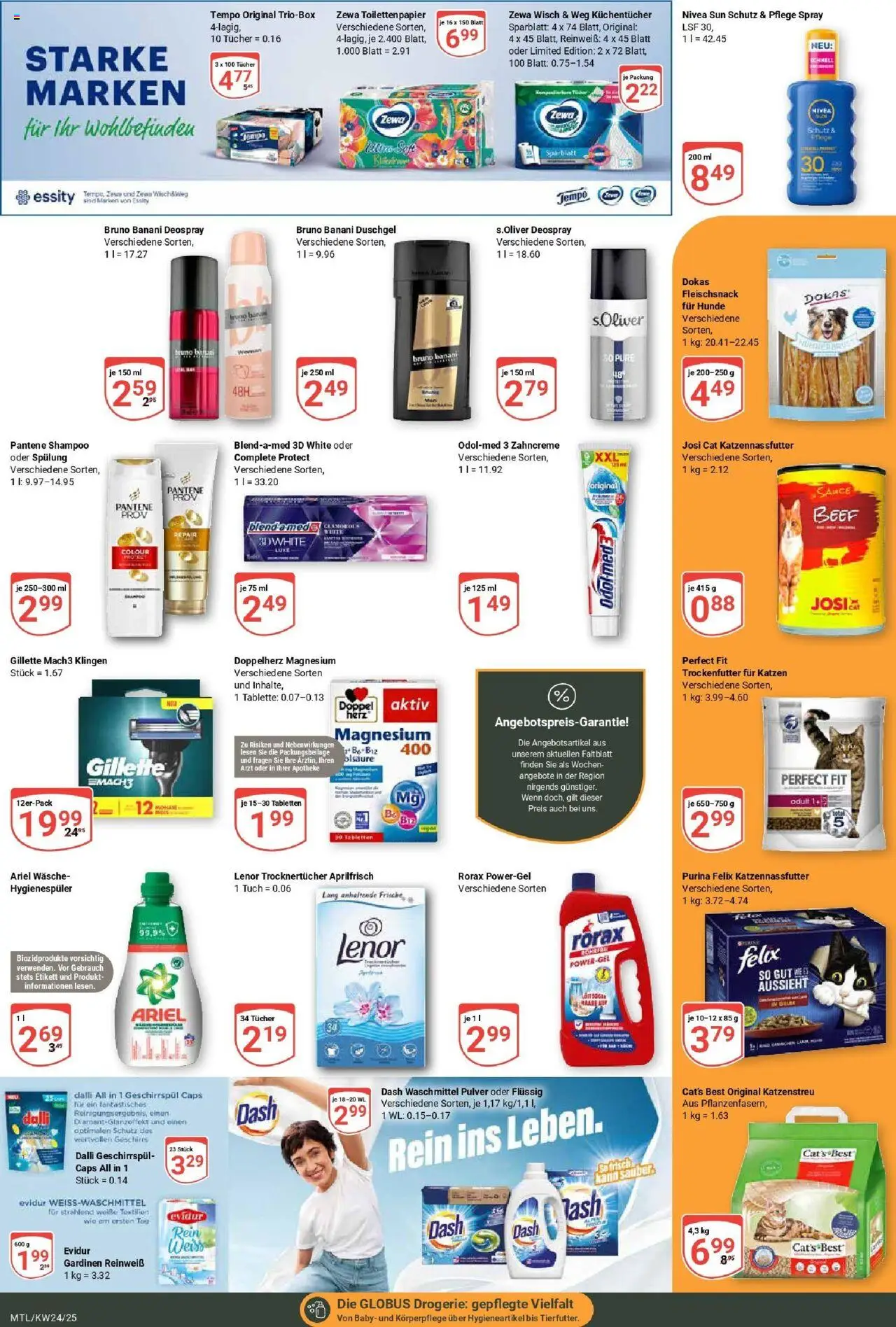 Globus prospekt Maintal-Dörnigheim	 - gültig ab dem 08.06.2025 | Seite: 18 | Produkte: Ariel, Zewa, Waschmittel, Toilettenpapier