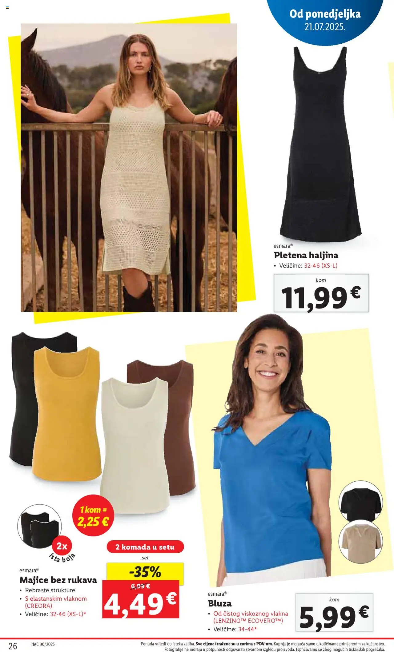 Lidl katalog | vrijedi od 21.07.2025 | Stranica: 26 | Proizvodi: Bluza, Haljina