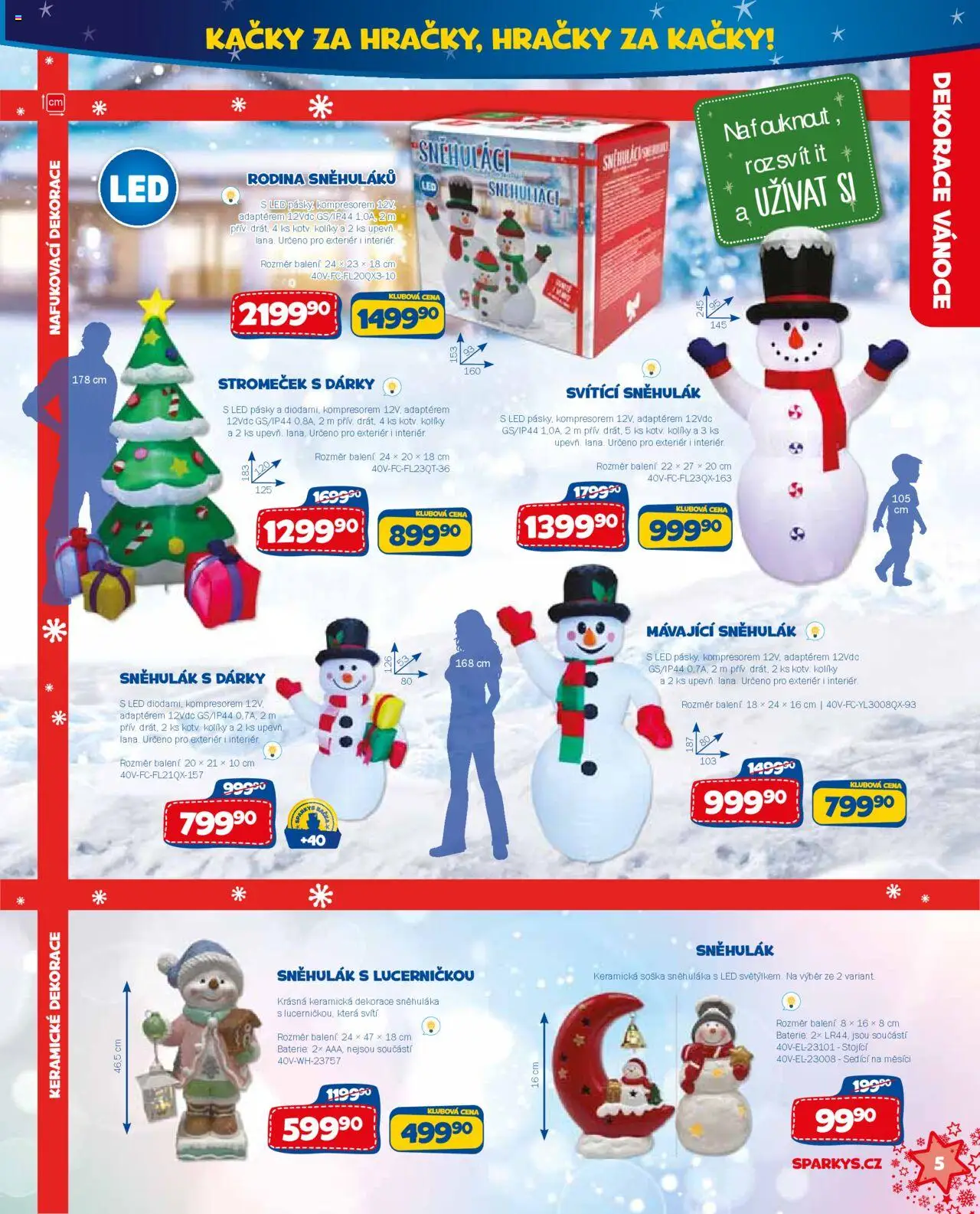 Sparkys katalog Vánoce od 01.10.2025 | Strana: 5 | Produkty: Hračky, Baterie, LED, Dekorace